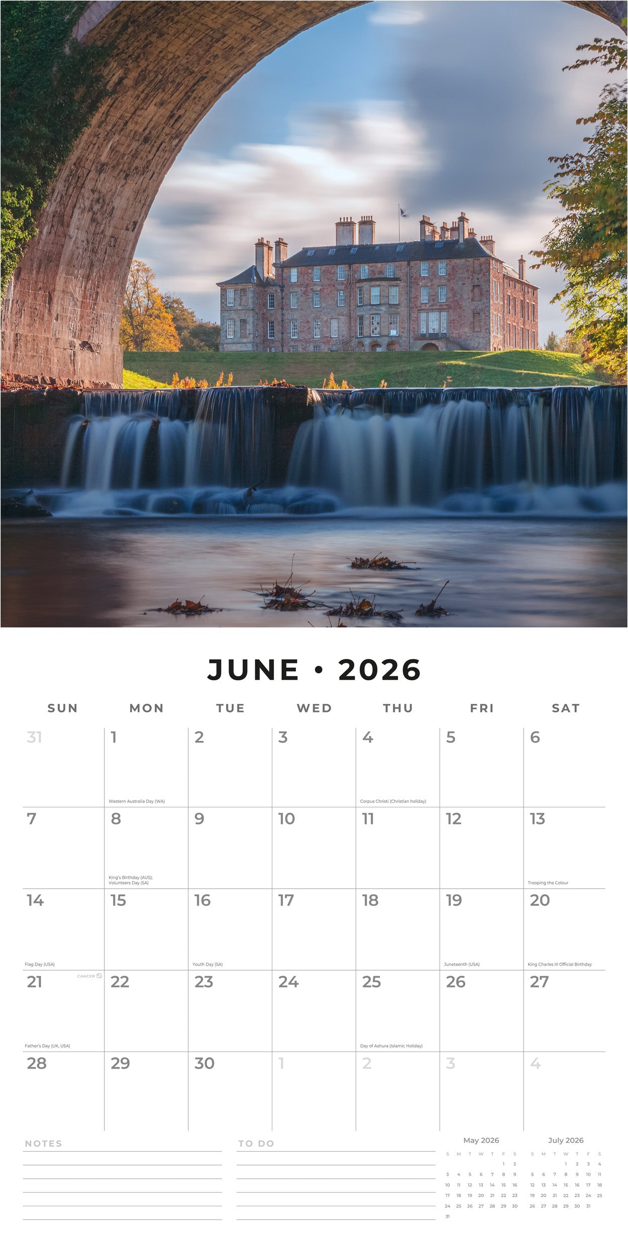 2026 Scotland - Square Wall Calendar