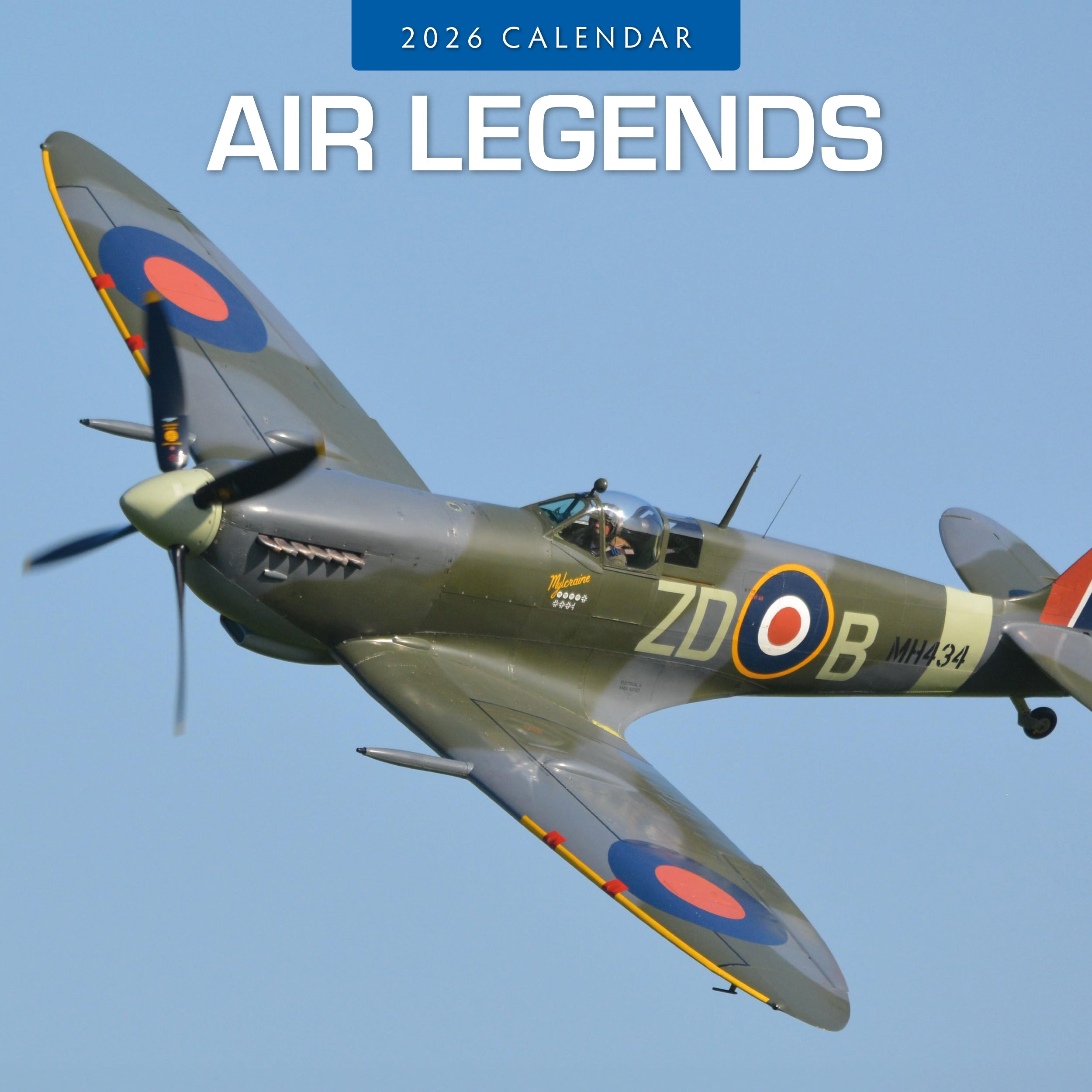2026 Air Legends - Square Wall Calendar