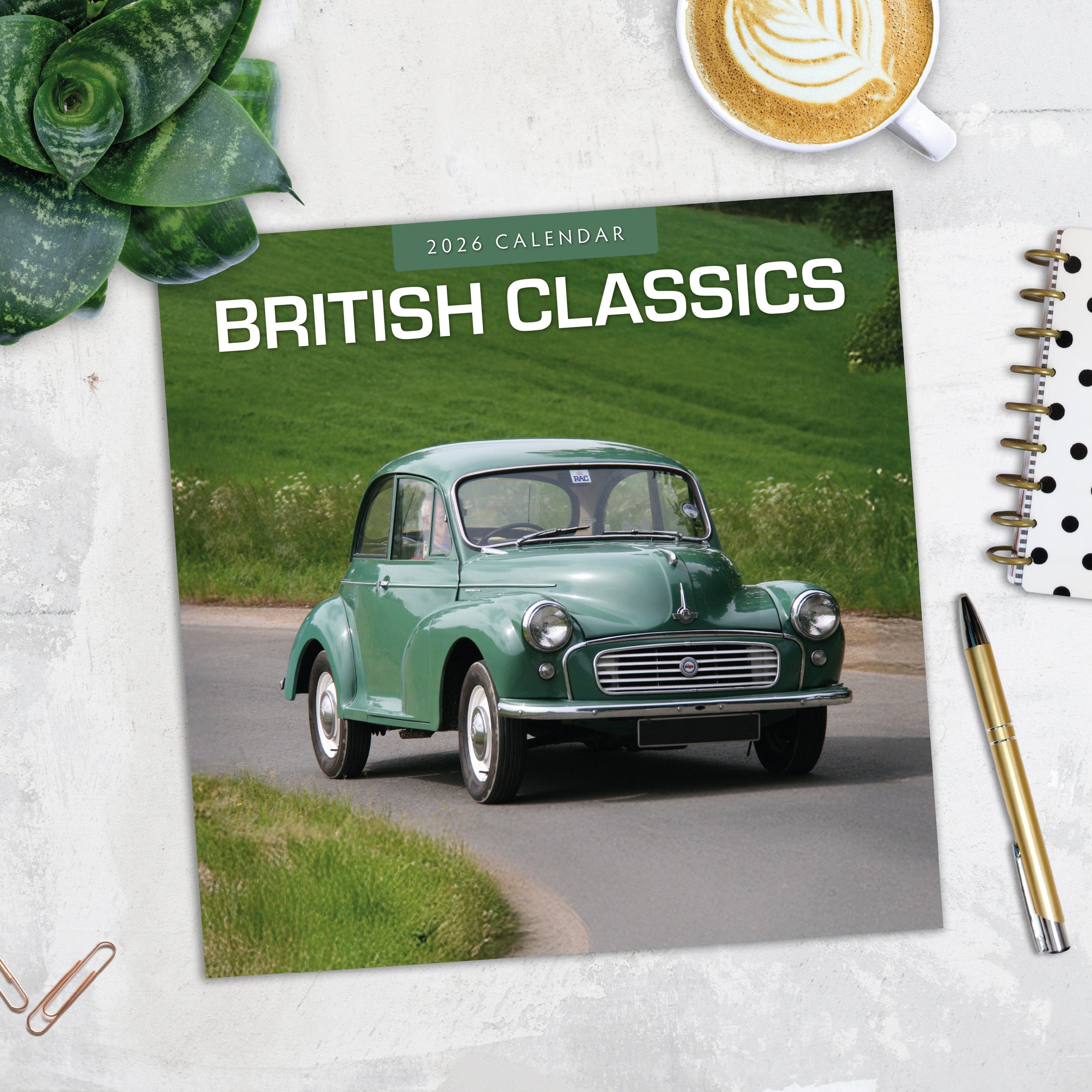 2026 British Classics - Square Wall Calendar