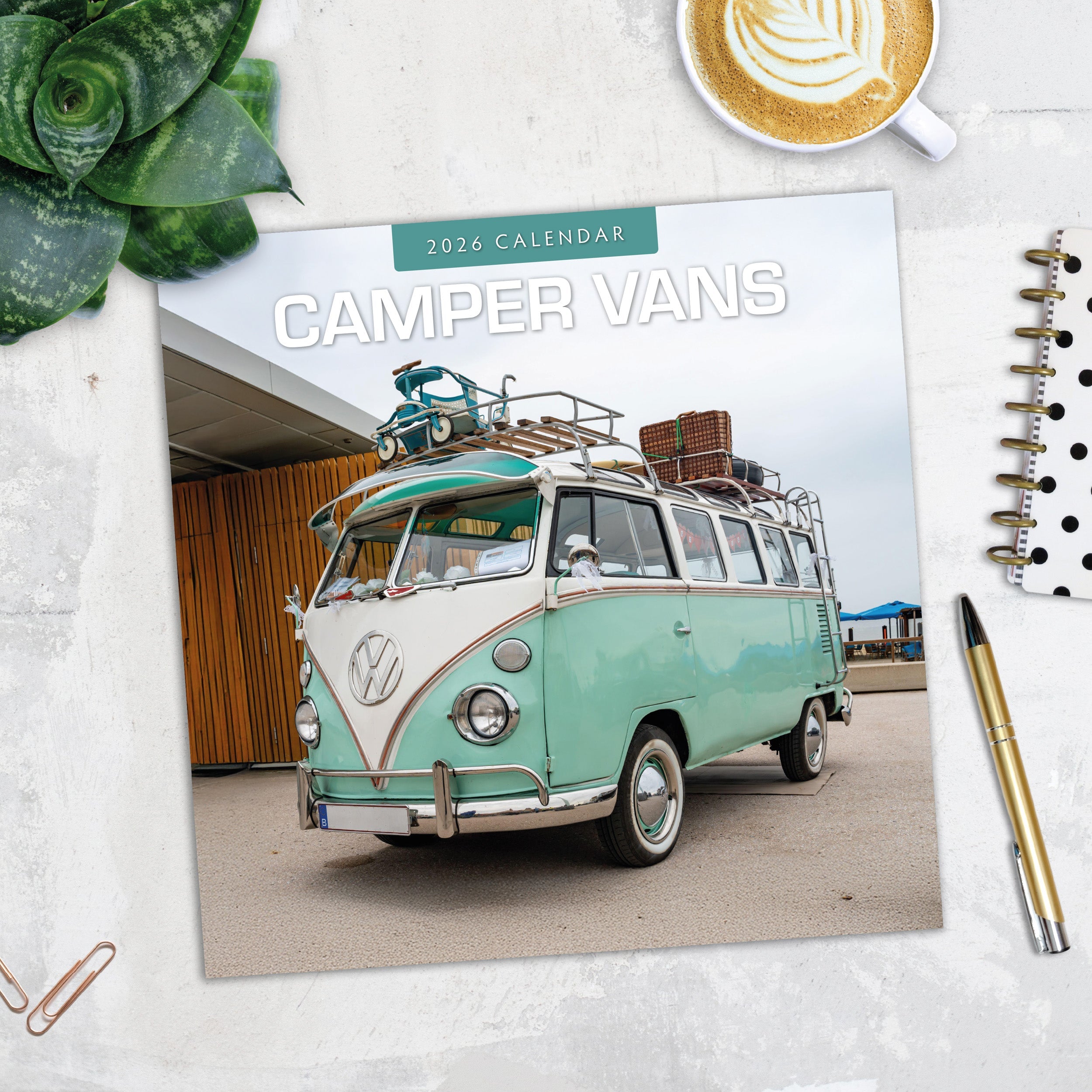 2026 Camper Vans - Square Wall Calendar