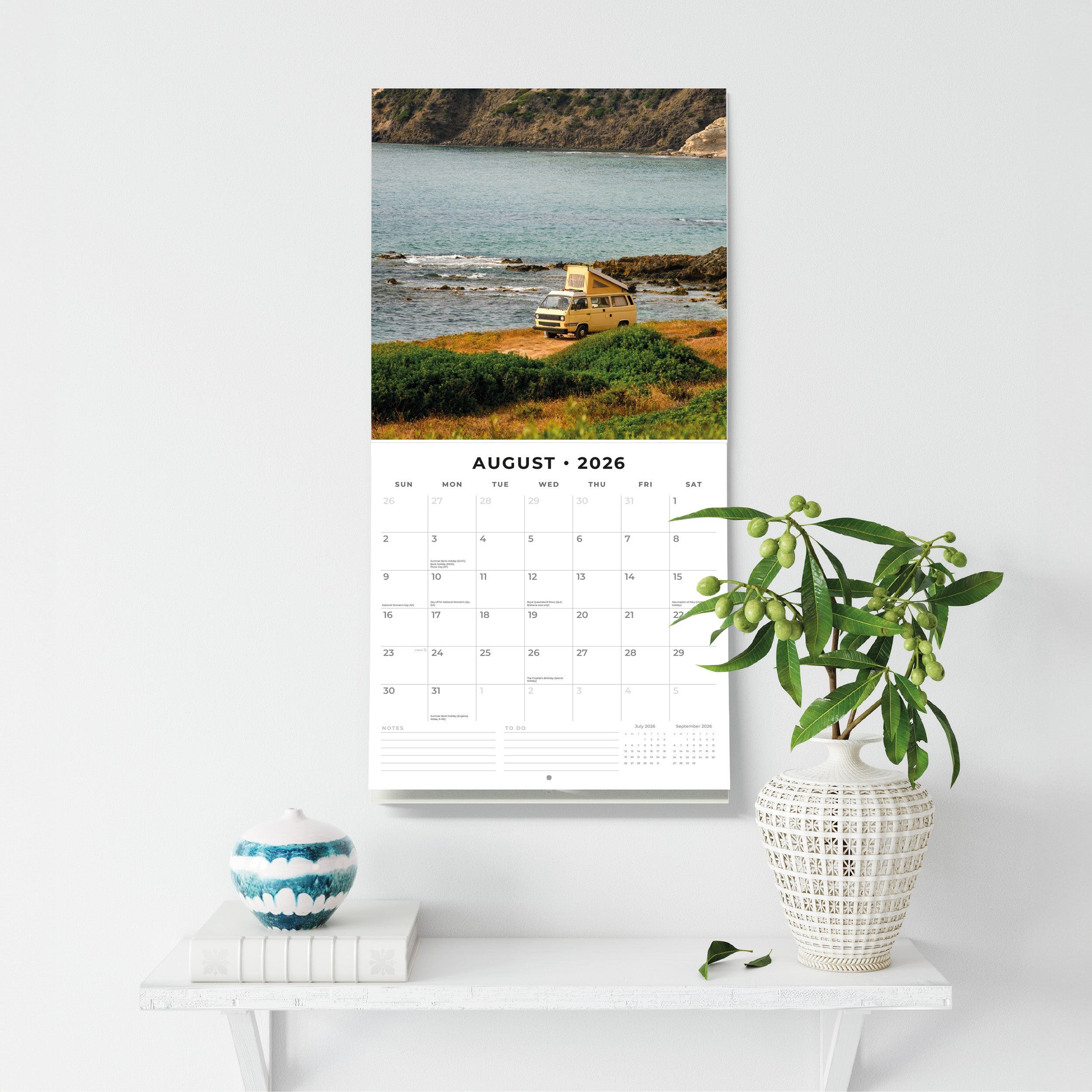 2026 Camper Vans - Square Wall Calendar