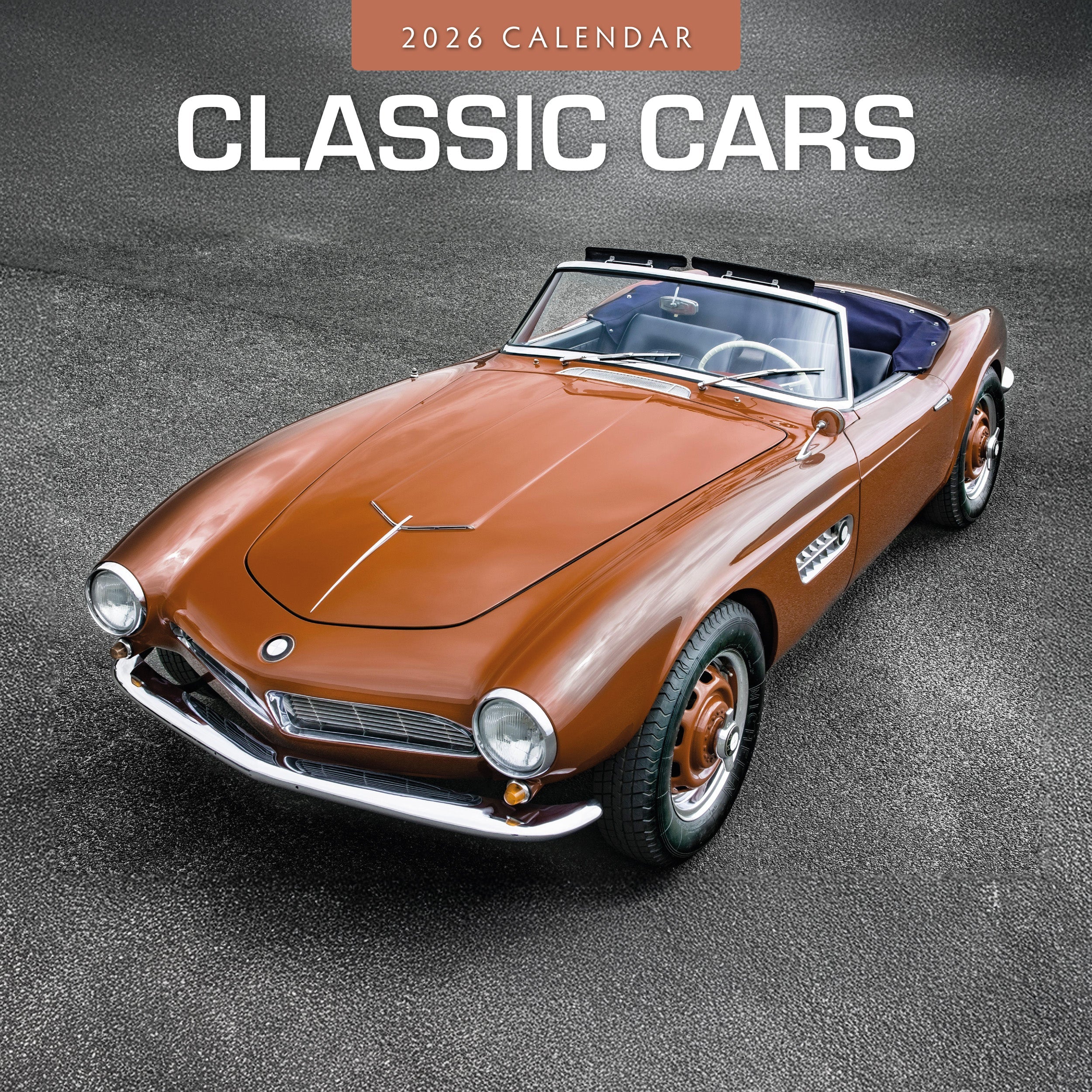 2026 Classic Cars - Square Wall Calendar