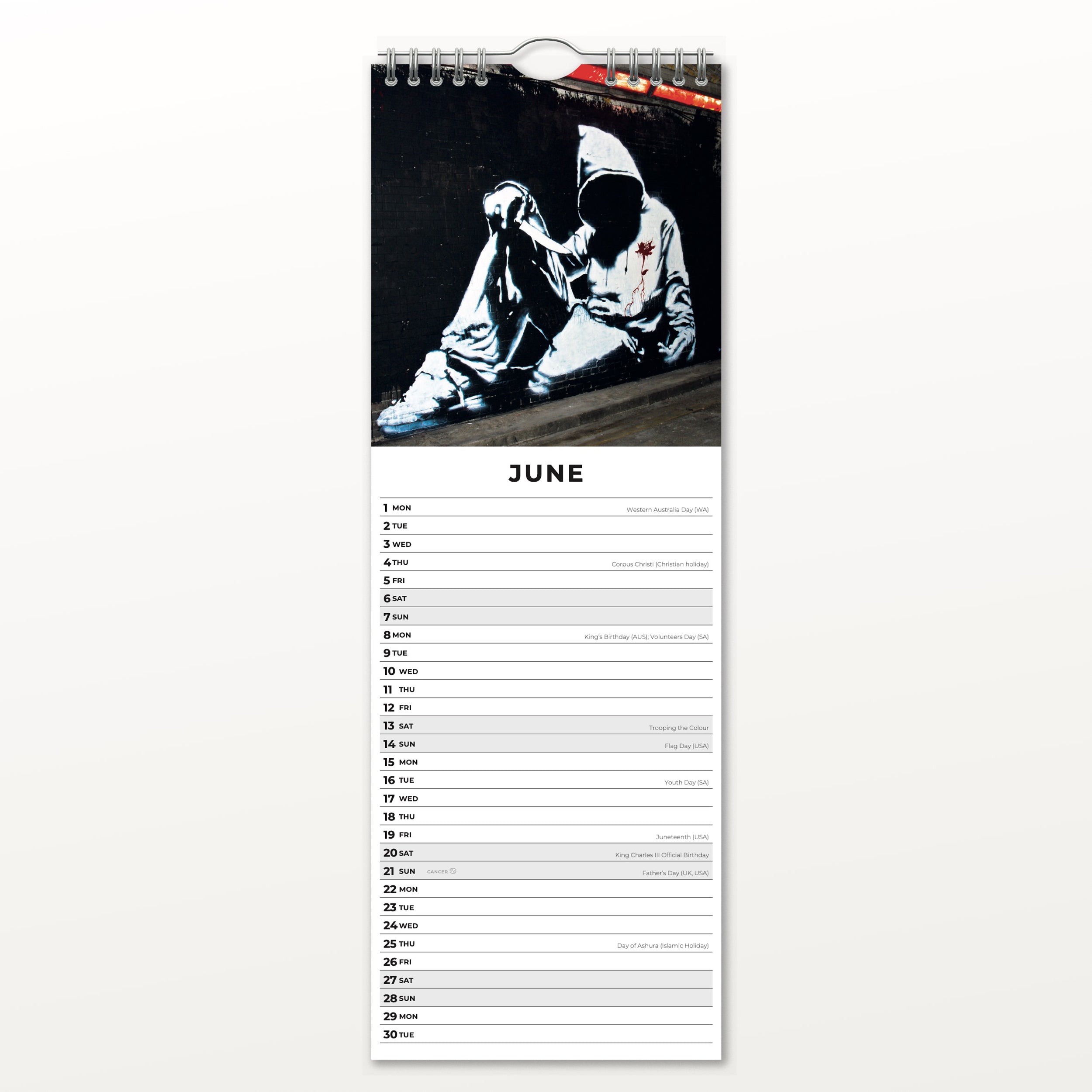 2026 Banksy - Slim Wall Calendar
