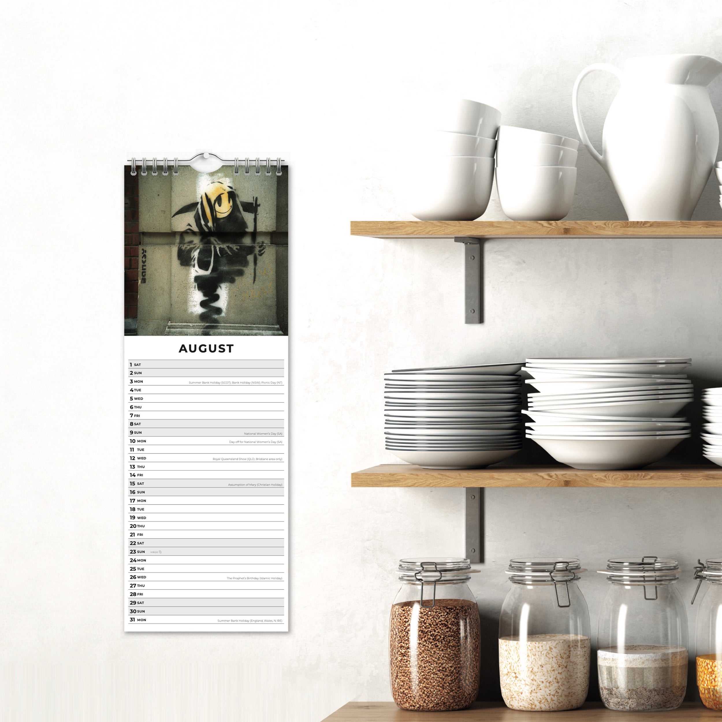 2026 Banksy - Slim Wall Calendar