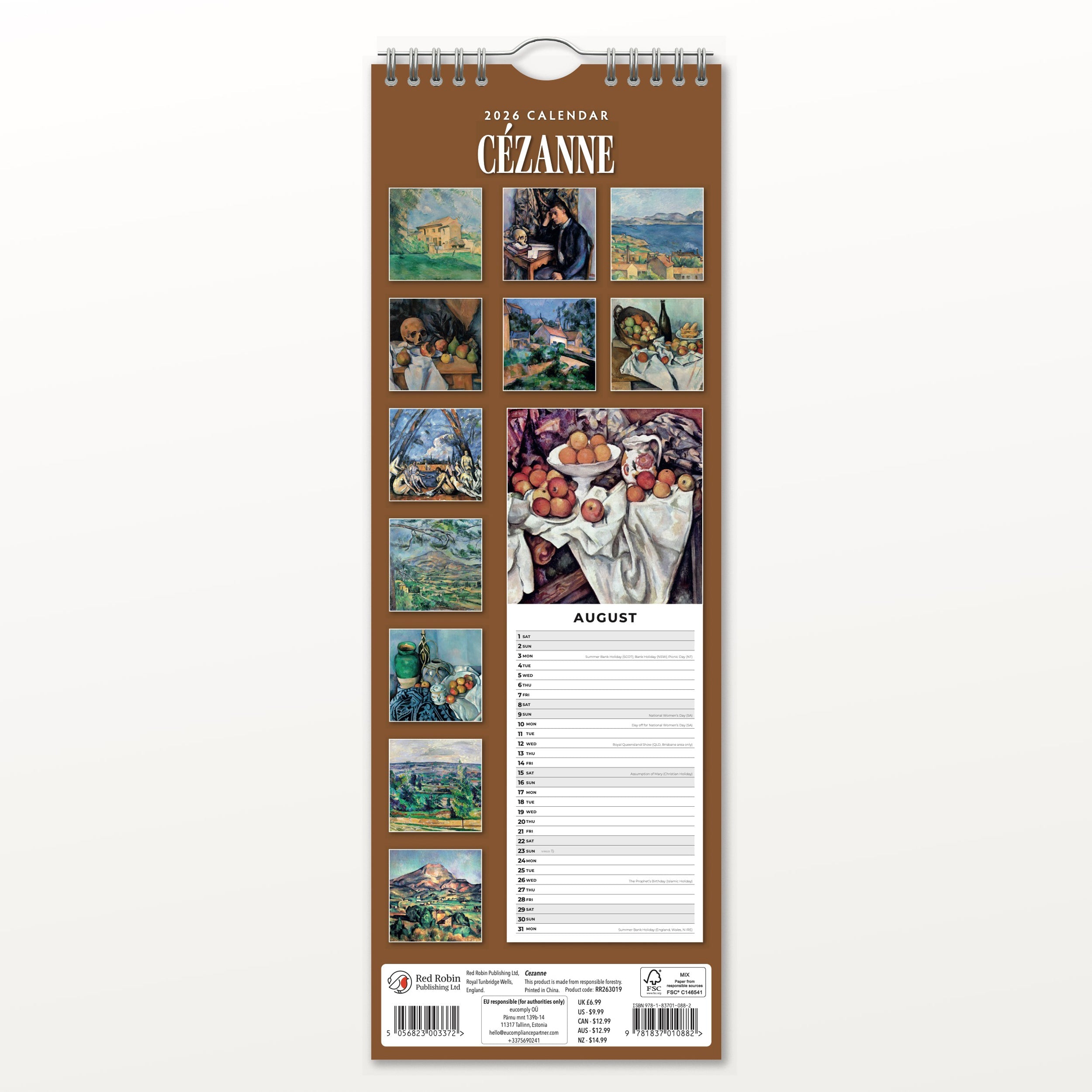 2026 Cezanne - Slim Wall Calendar