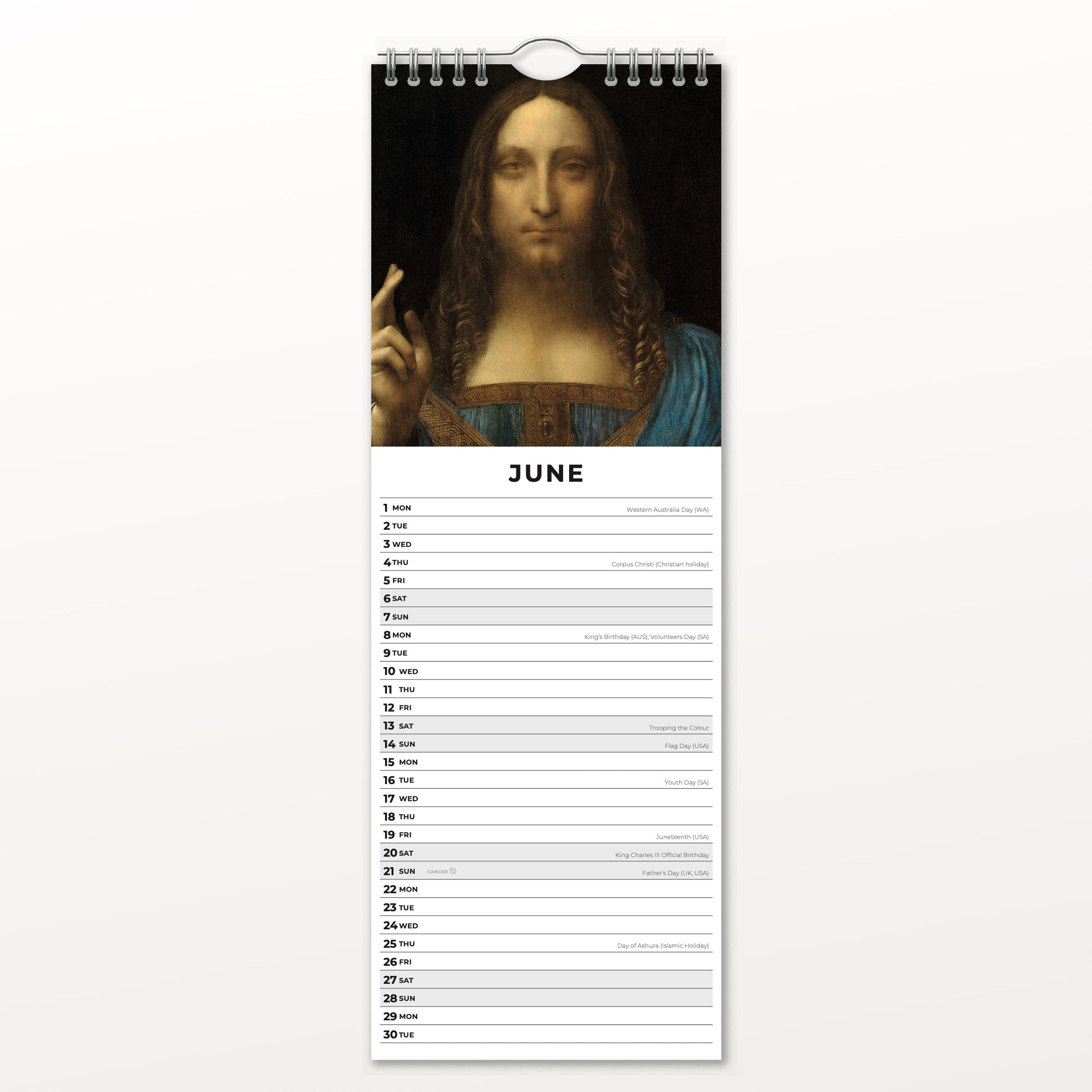 2026 Da Vinci - Slim Wall Calendar
