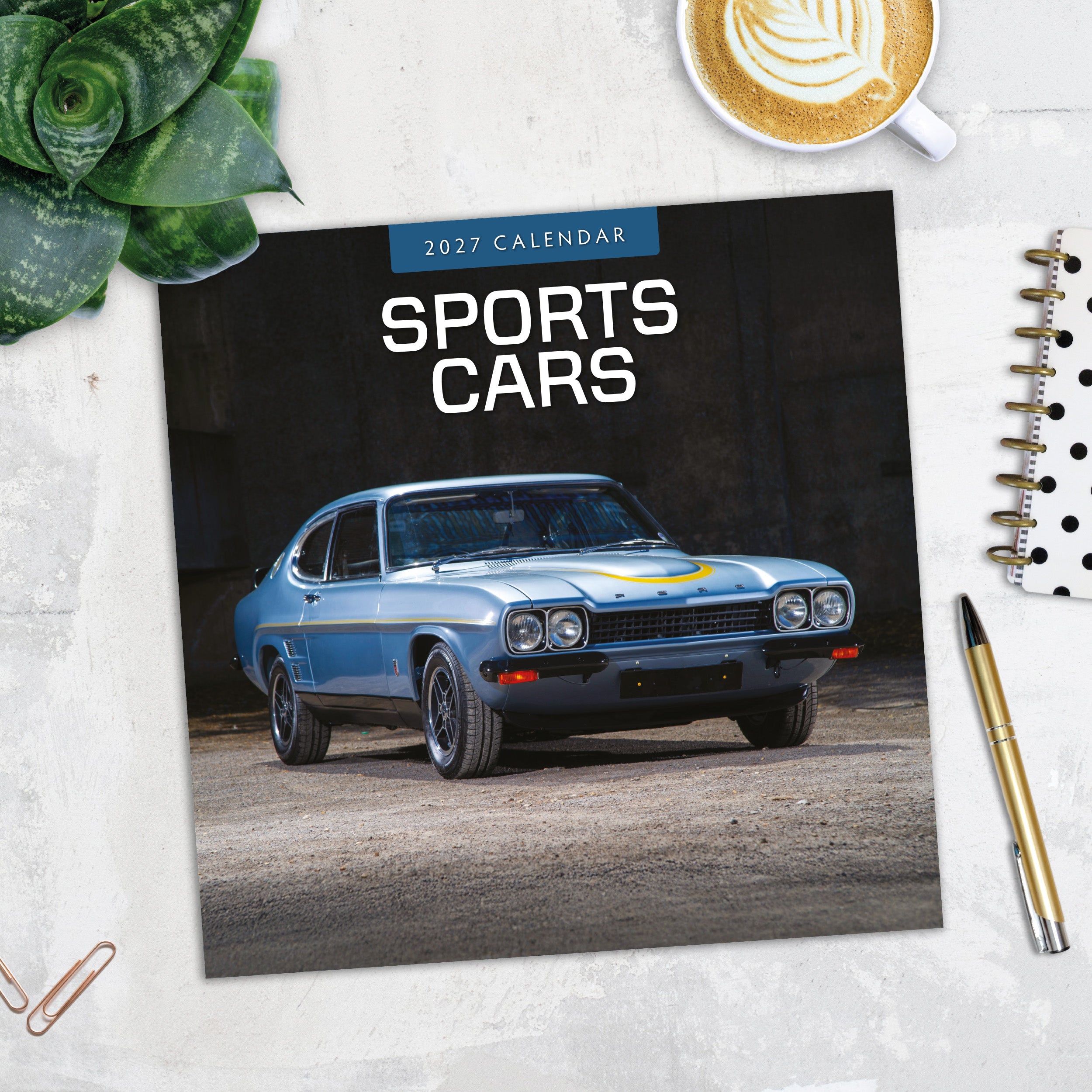 2027 Sports Cars - Square Wall Calendar