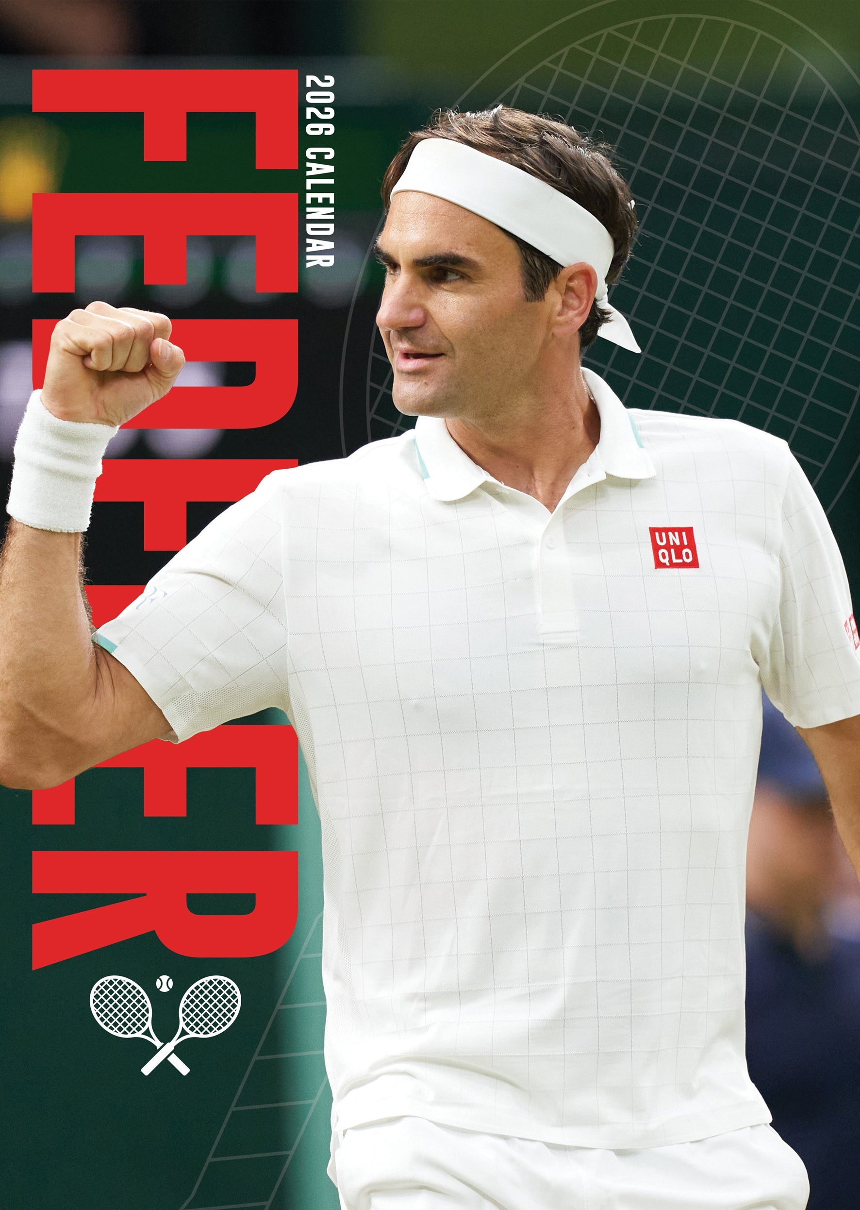 2026 Roger Federer - A3 Wall Calendar