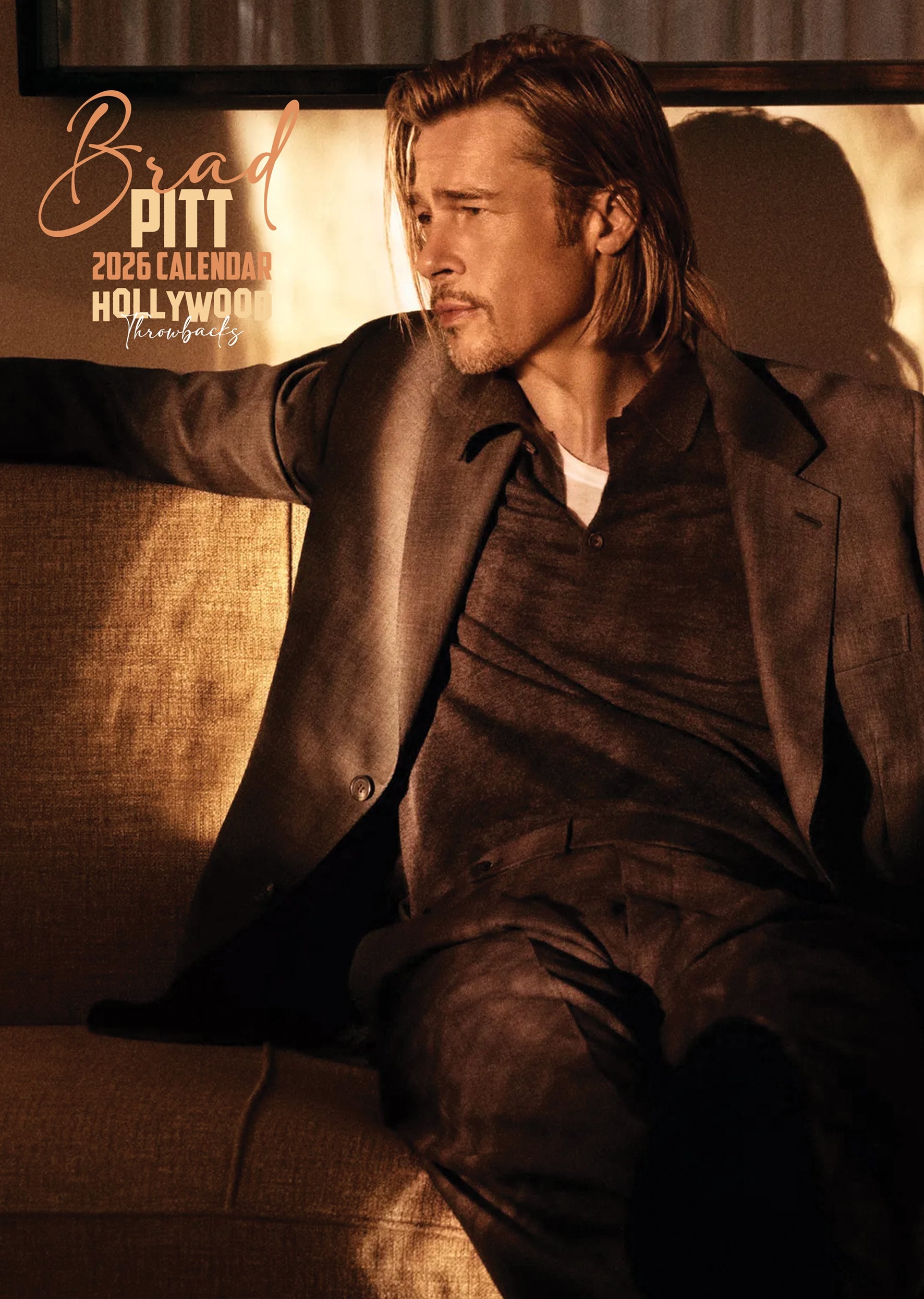 Hair Brad Pitt Daily Routine 2026 Brad Pitt A3 Wall Calendar
