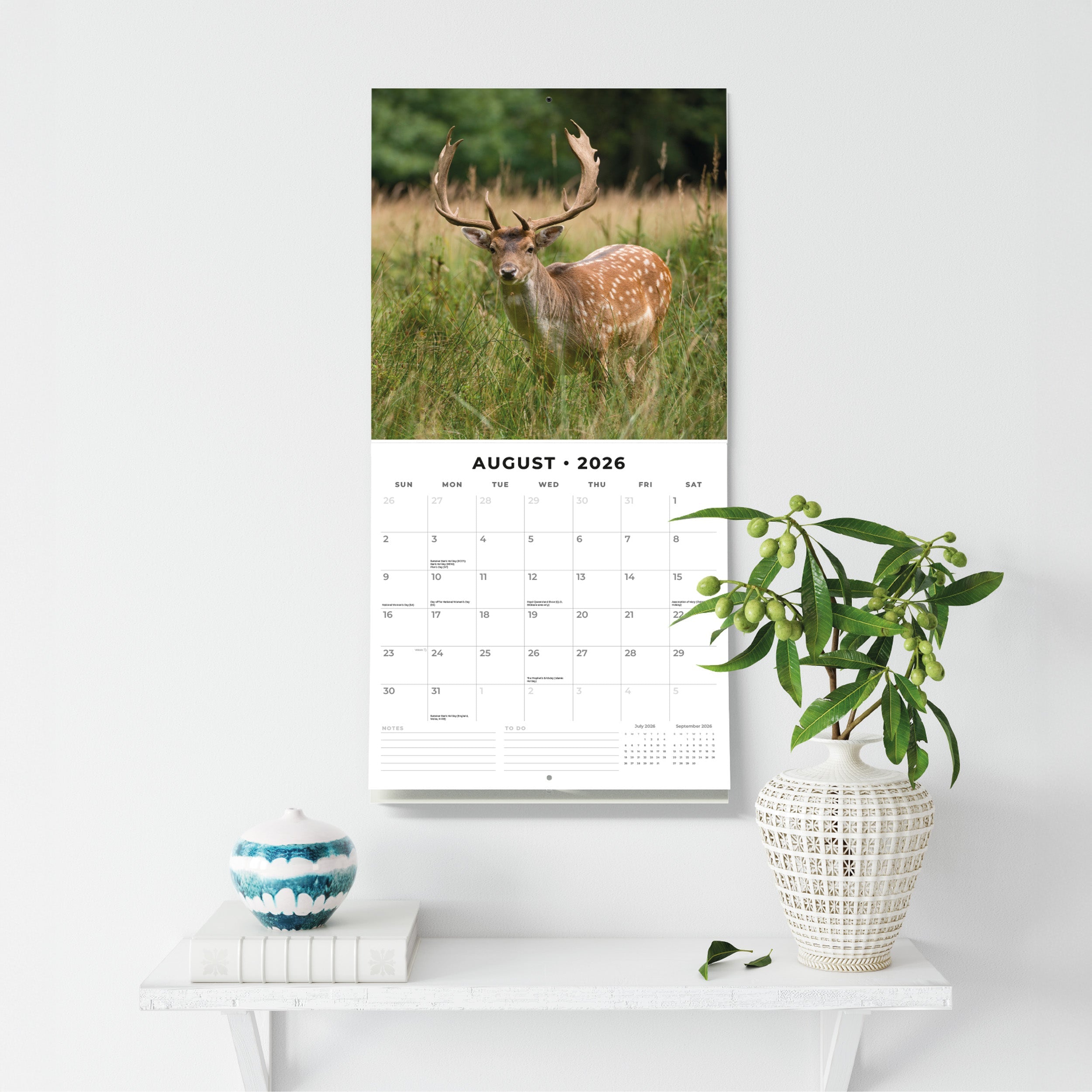 2026 Country Wildlife - Square Wall Calendar