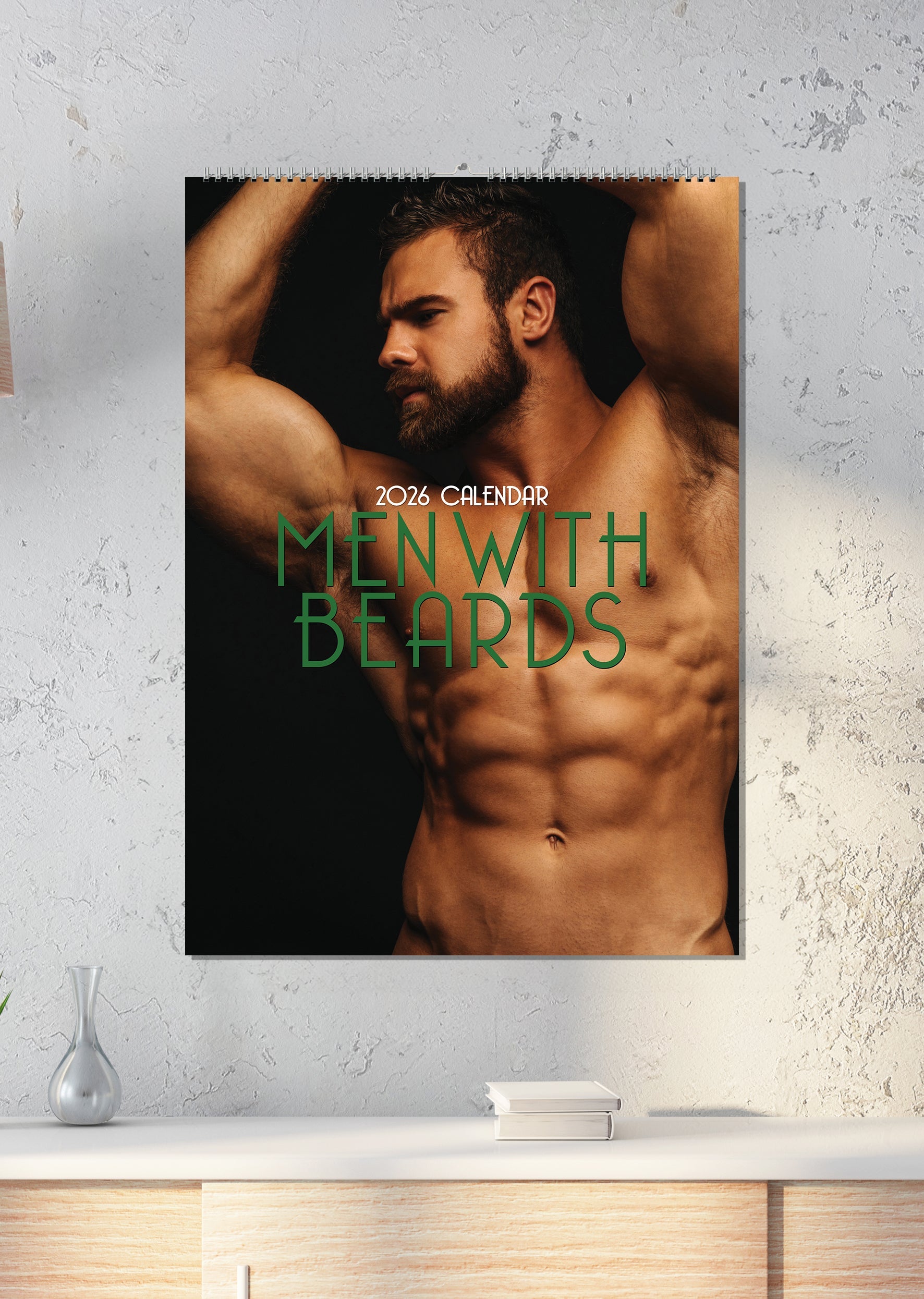 2026 Men With Beards - A3 Wall Calendar