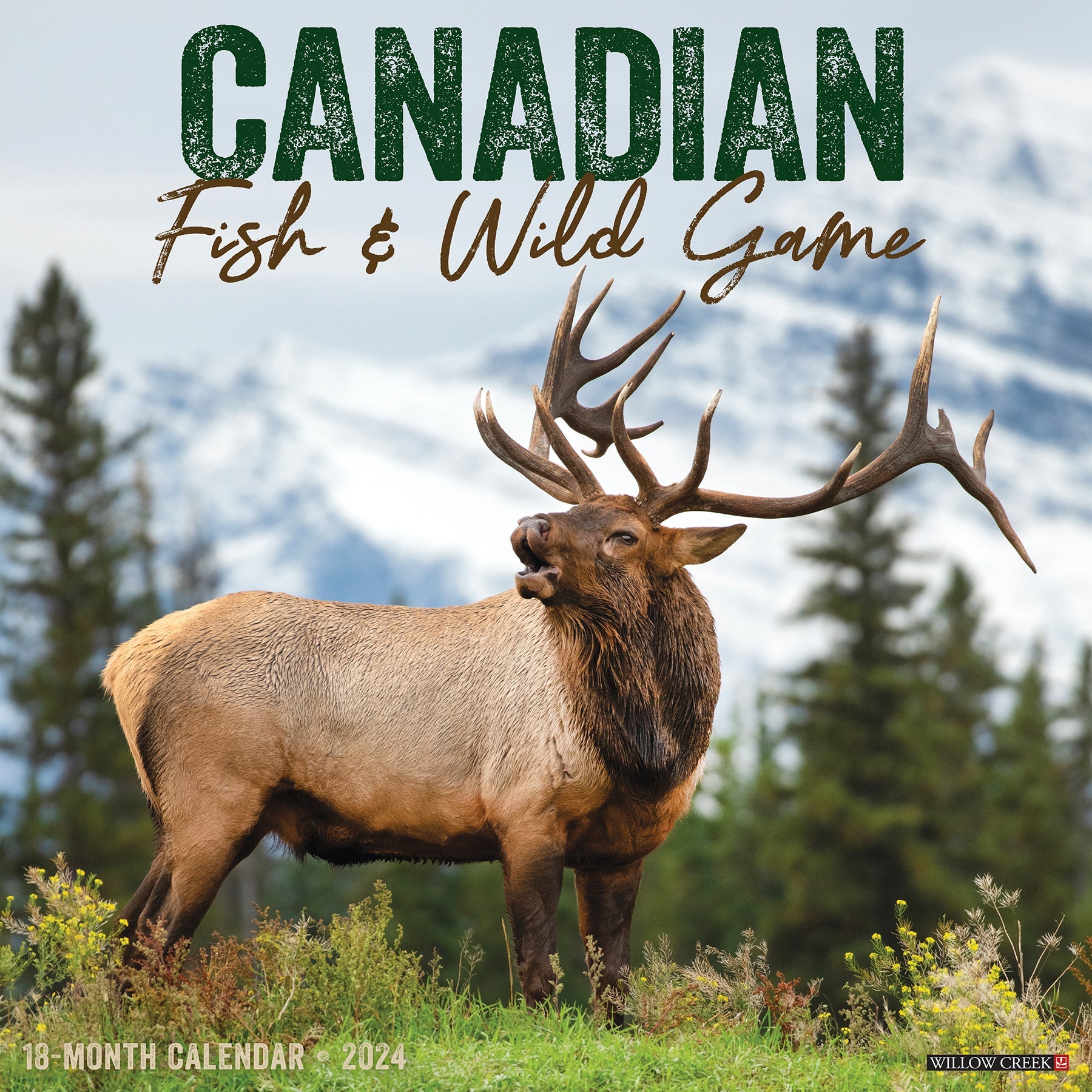 2024 Canadian Fish & Wild Game - Square Wall Calendar - Animals 