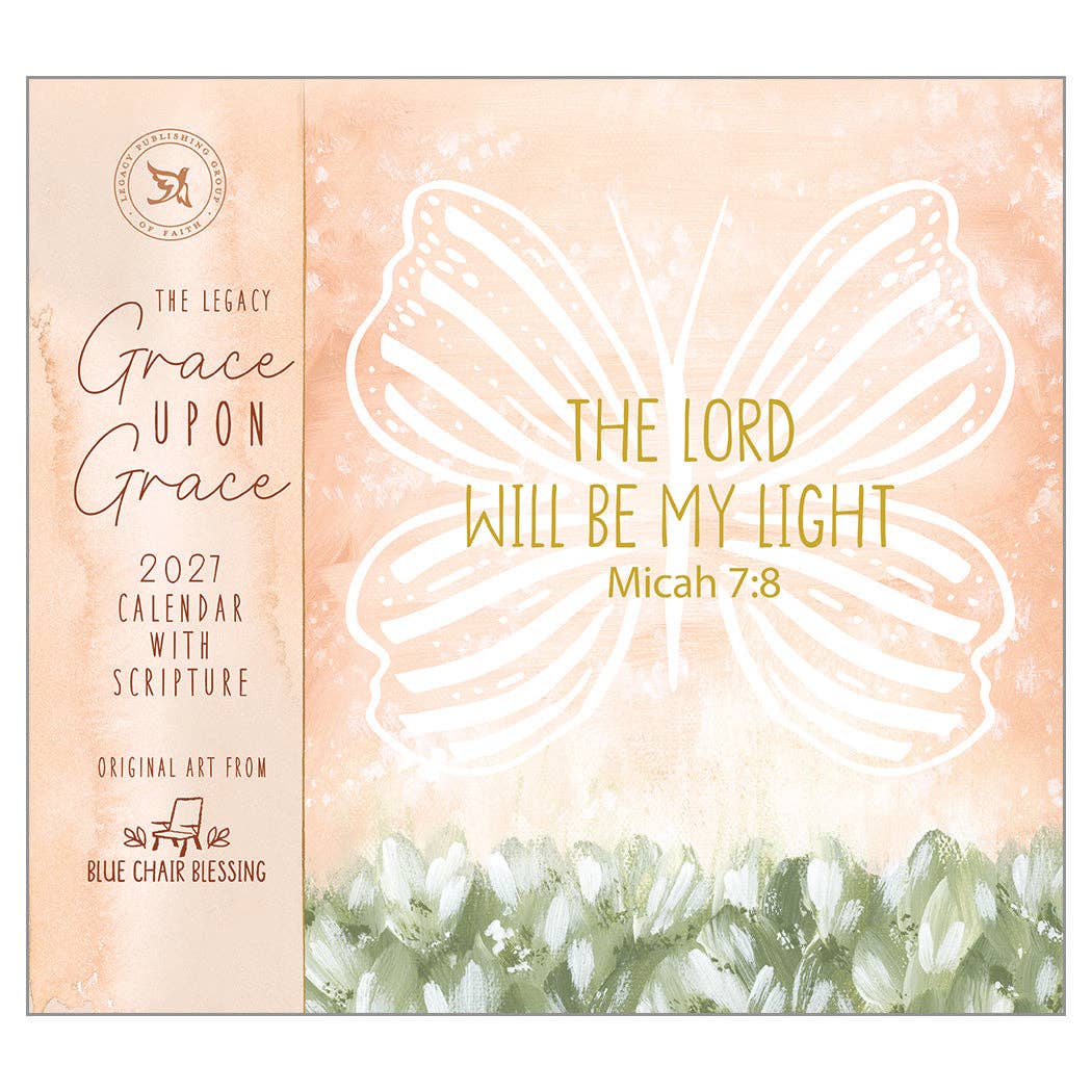 2027 Grace Upon Grace - Deluxe Wall Calendar by Blue Chair Blessing