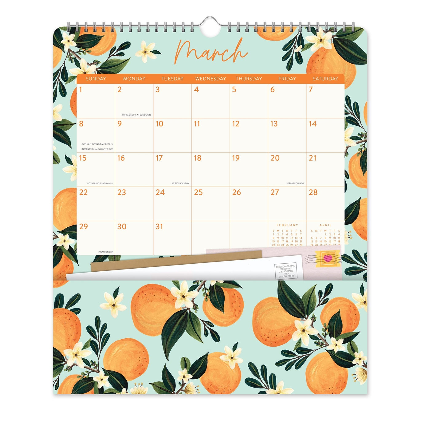 2026 Fruit & Flora - Pocket Plus Deluxe Wall Calendar