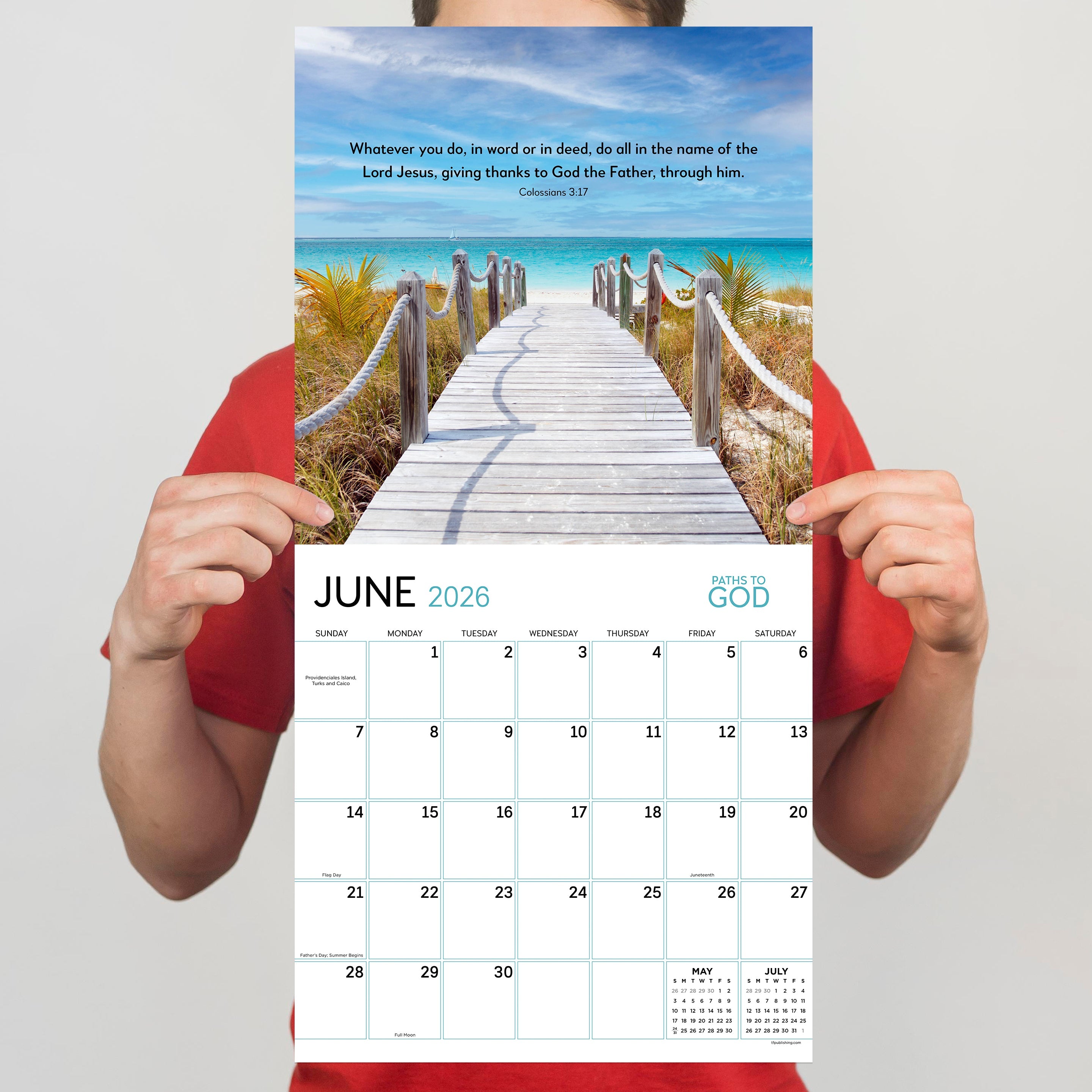 2026 Paths to God - Square Wall Calendar