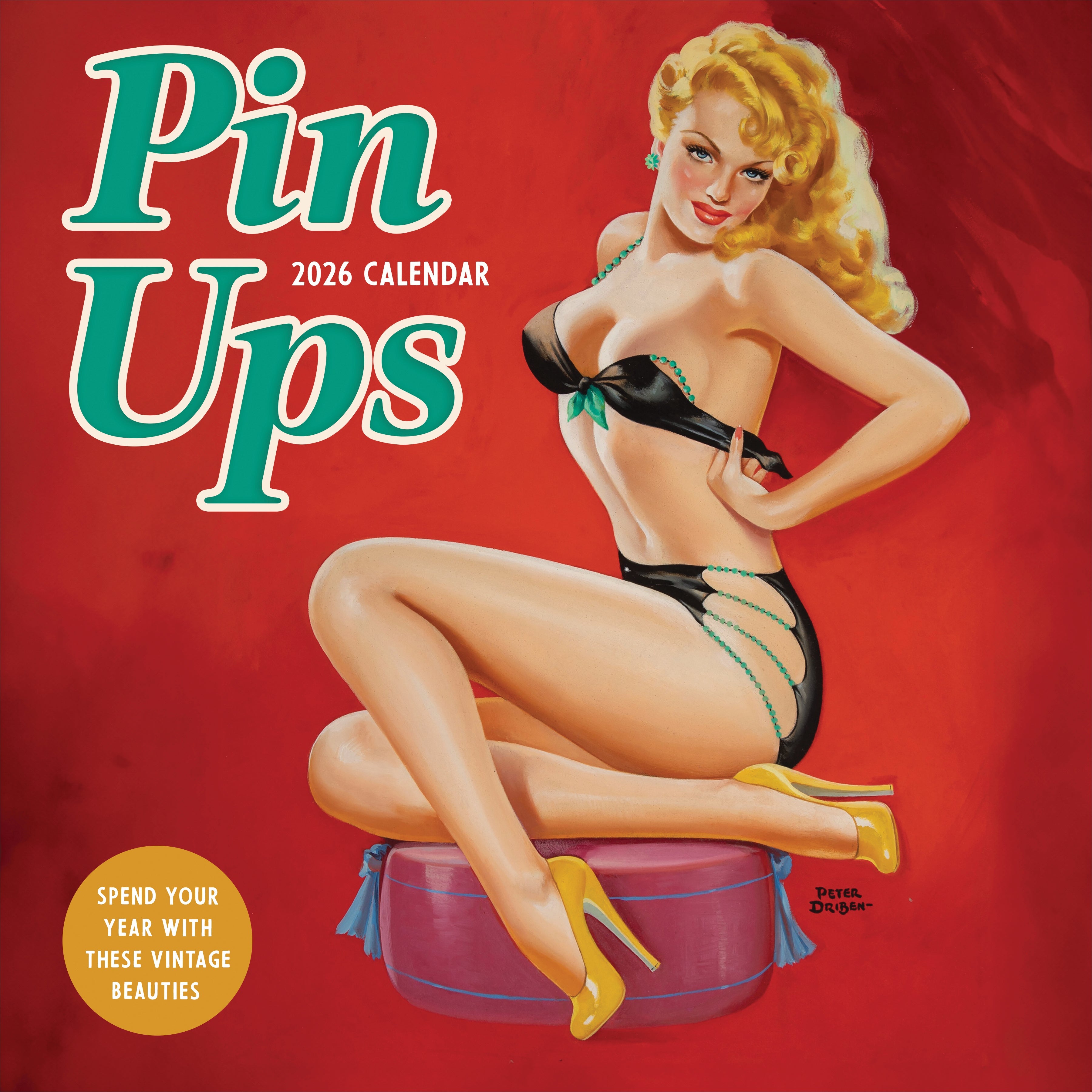 2026 PinUps - Square Wall Calendar
