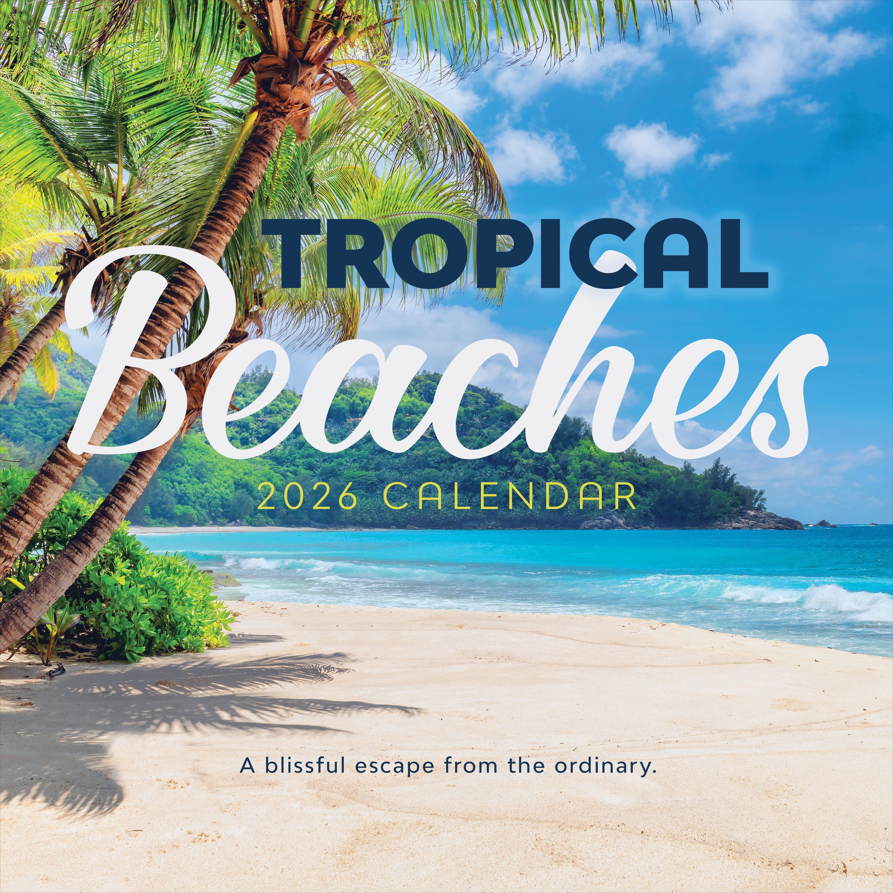 2026 Tropical Beaches - Square Wall Calendar