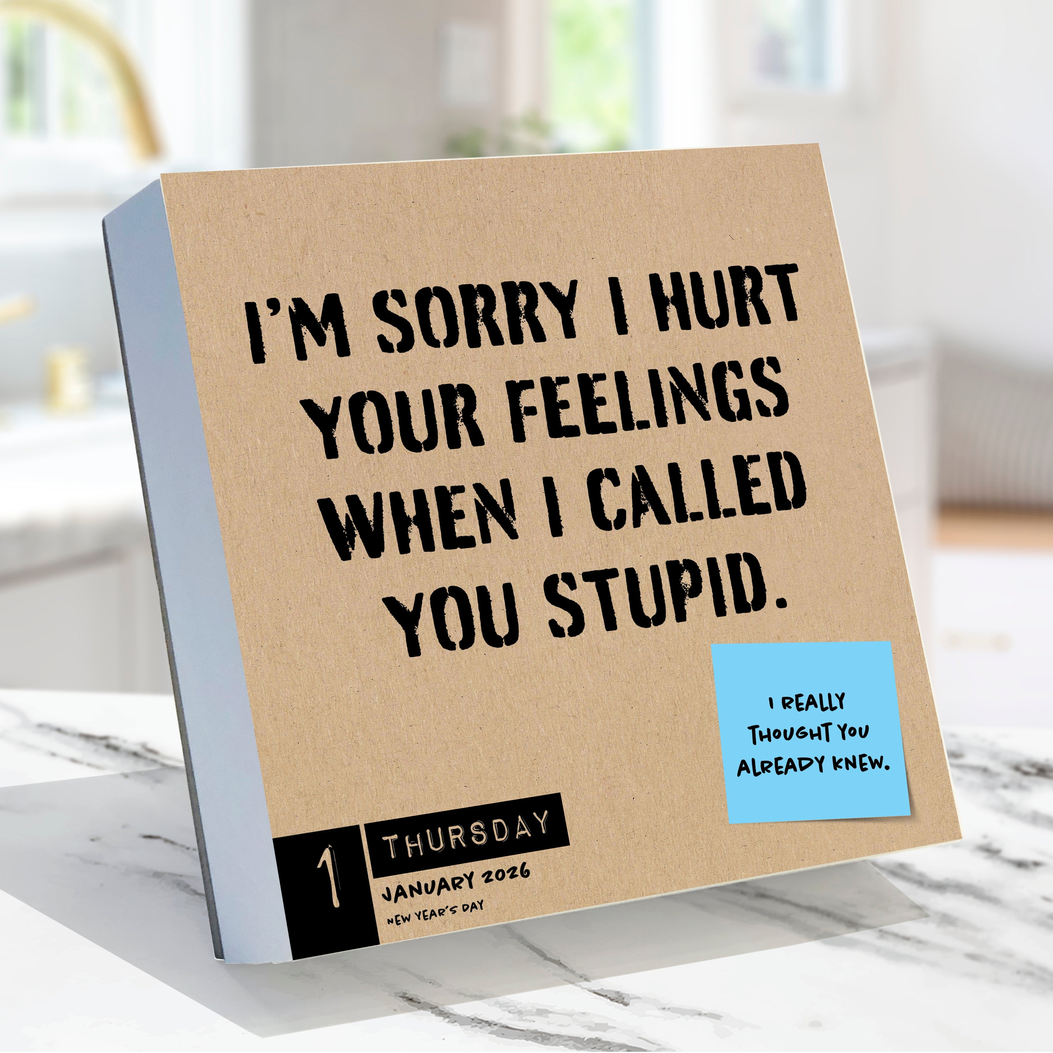 2026 Anti Affirmations/Daily Sarcasm - Daily Boxed Page-A-Day Calendar