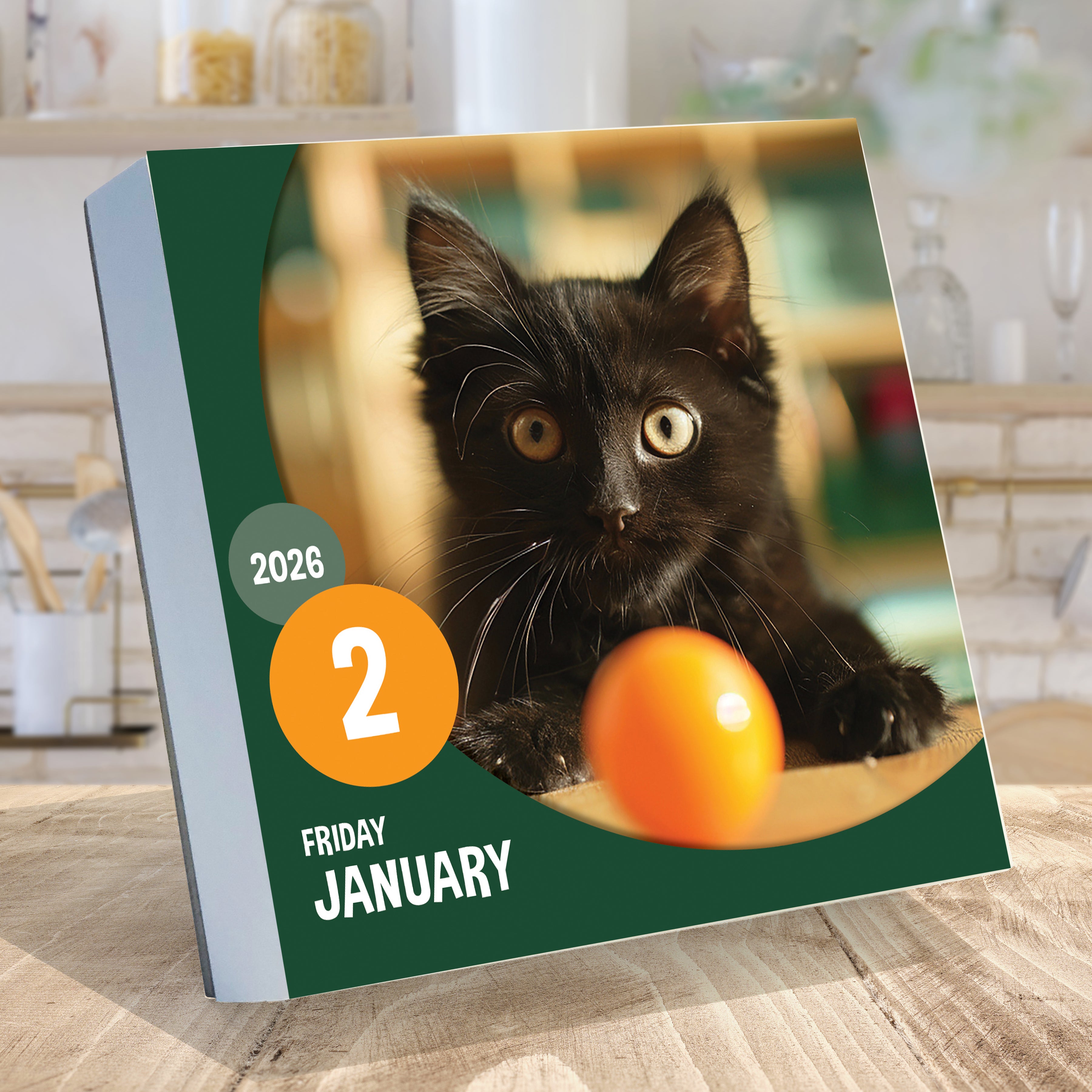 2026 Cat A Day - Daily Boxed Page-A-Day Calendar