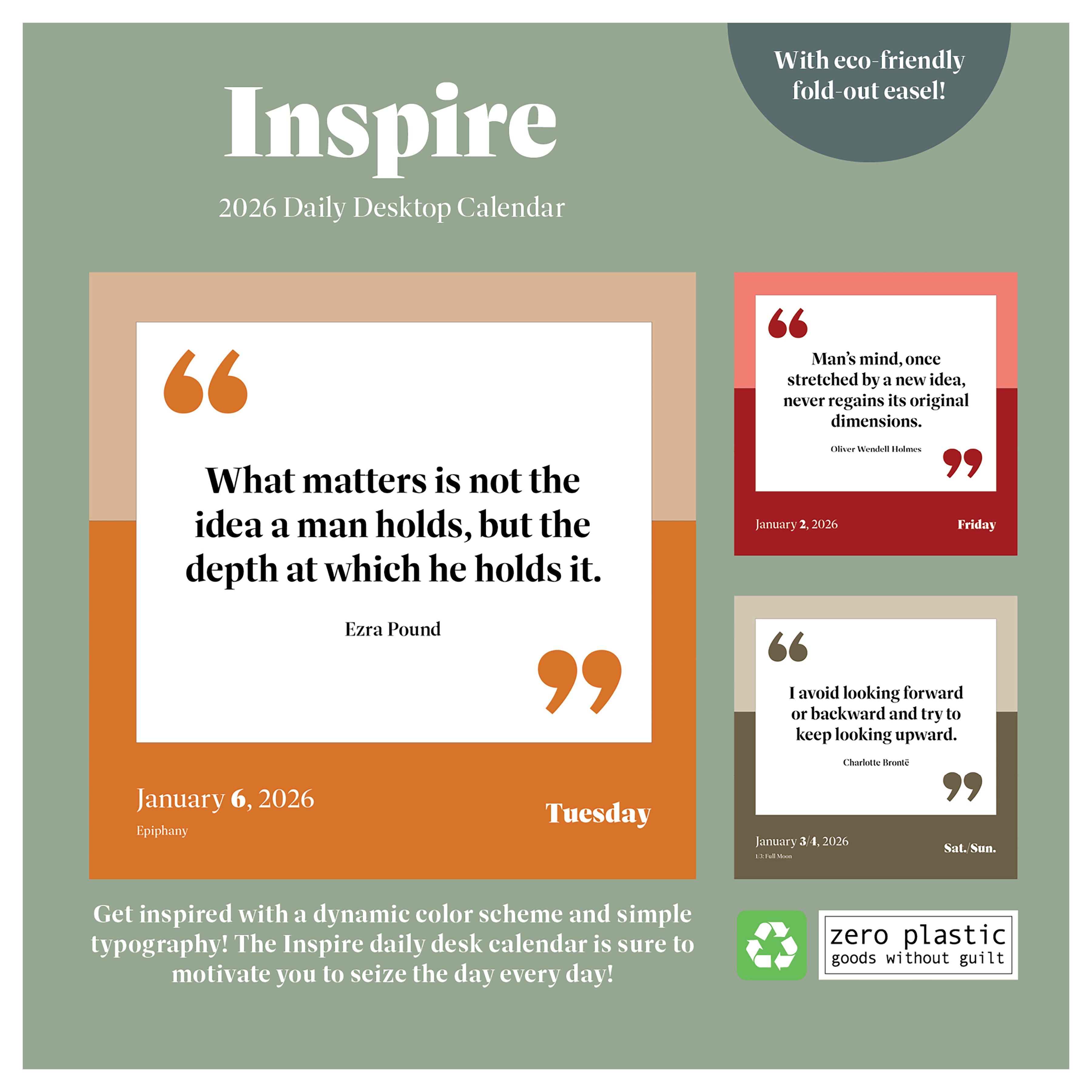 2026 Inspire - Daily Boxed Page-A-Day Calendar