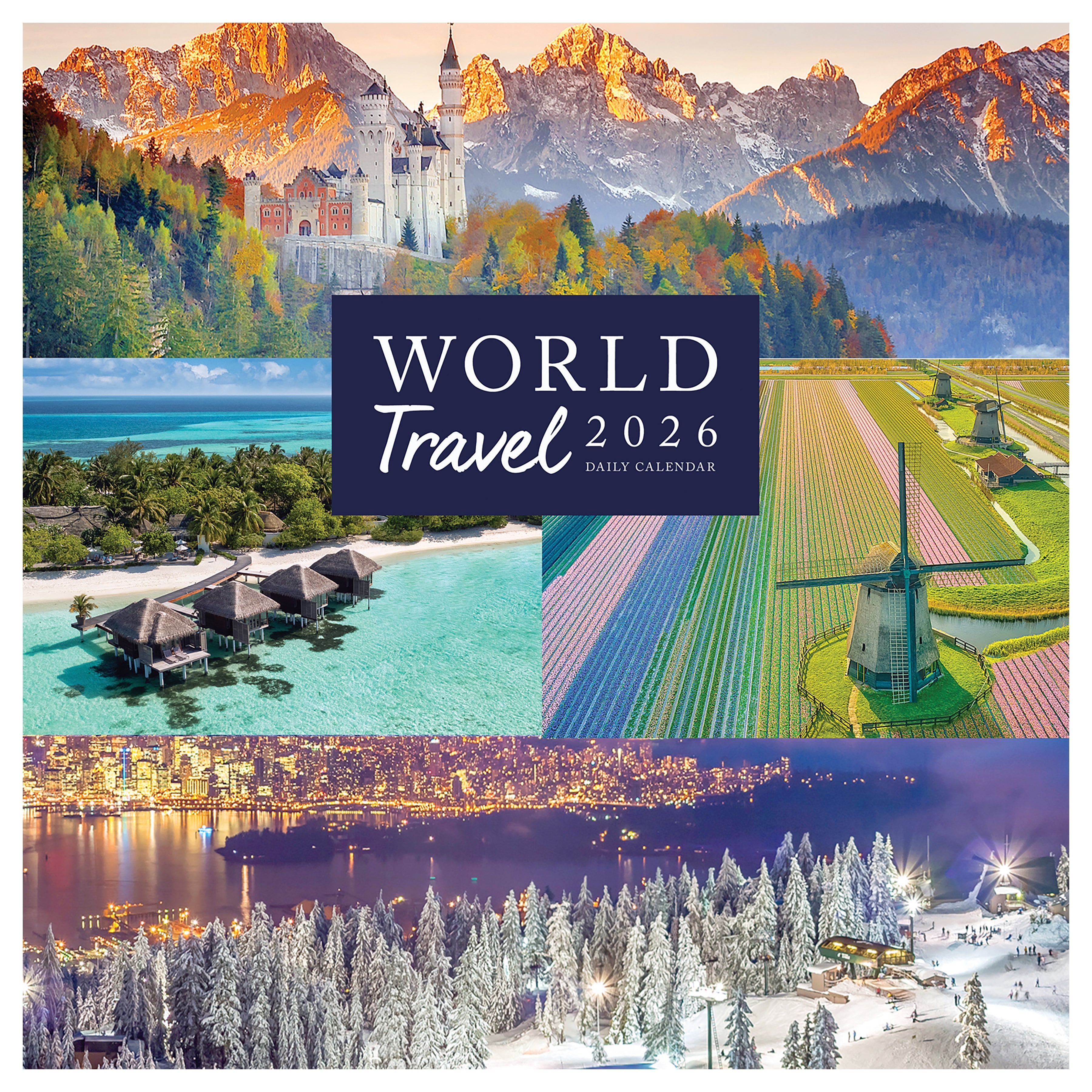 2026 World Travel - Daily Boxed Page-A-Day Calendar