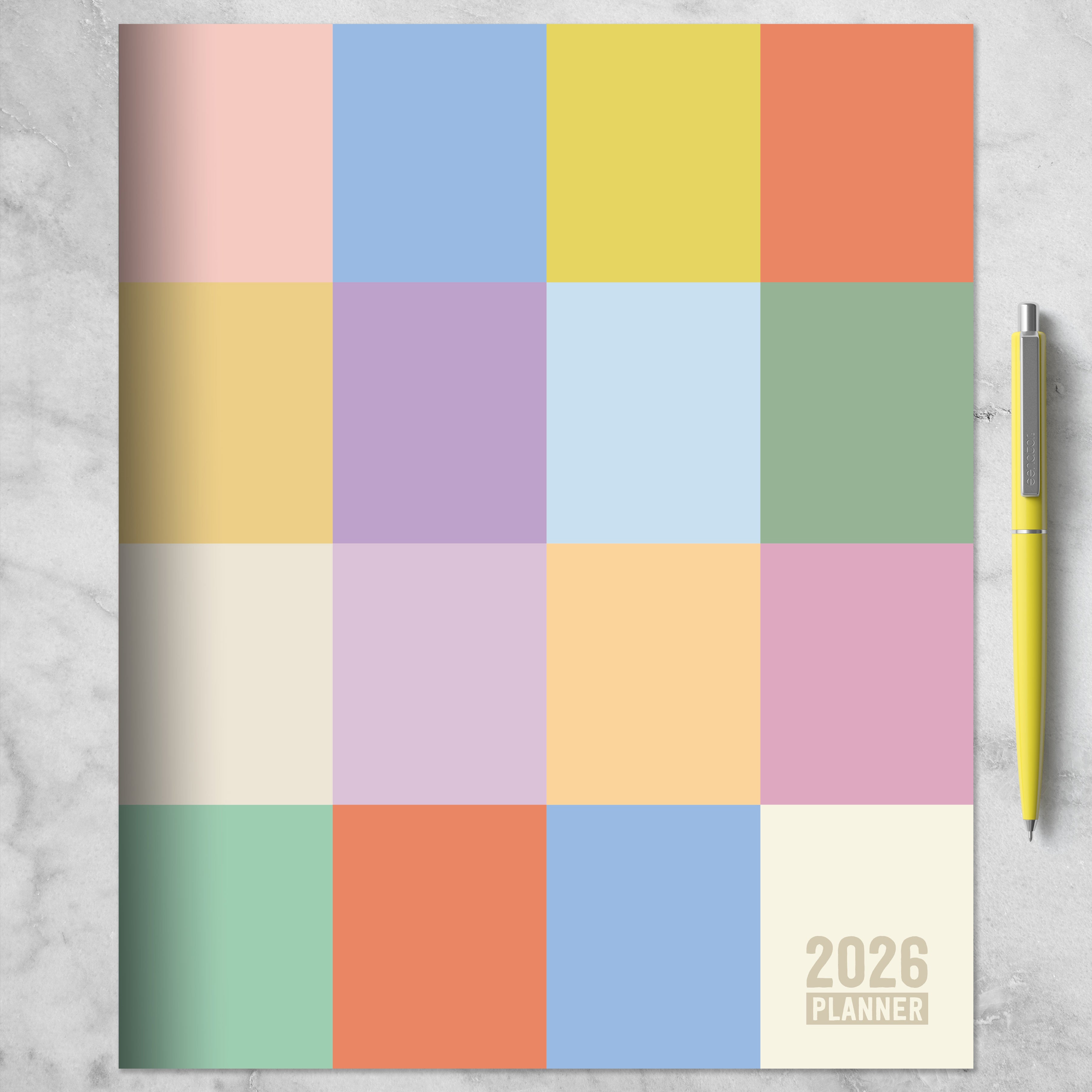 2026 Color Swatch - Large Monthly Diary/Planner