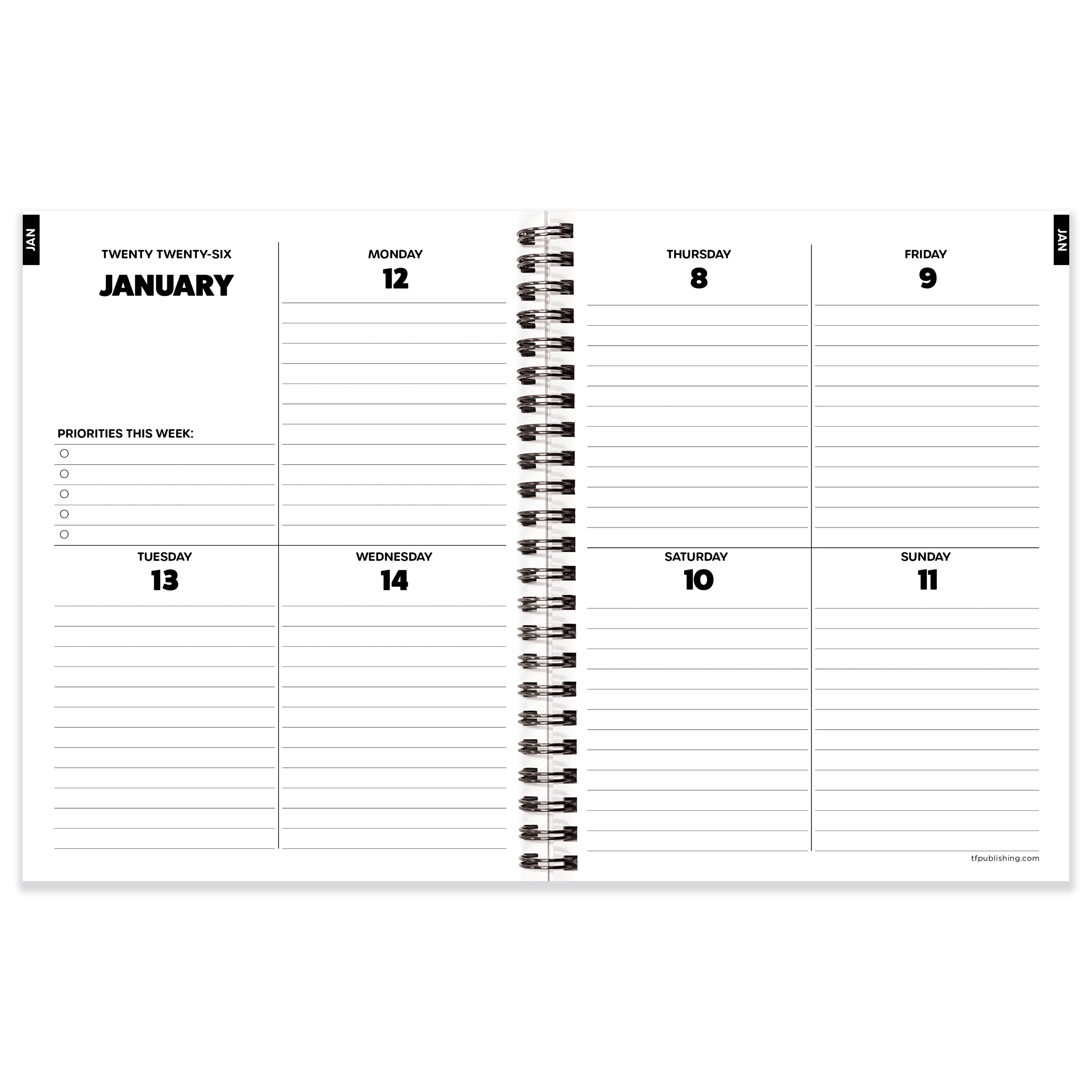 2026 This is Fine - Medium Monthly & Weekly Pocket Diary/Planner