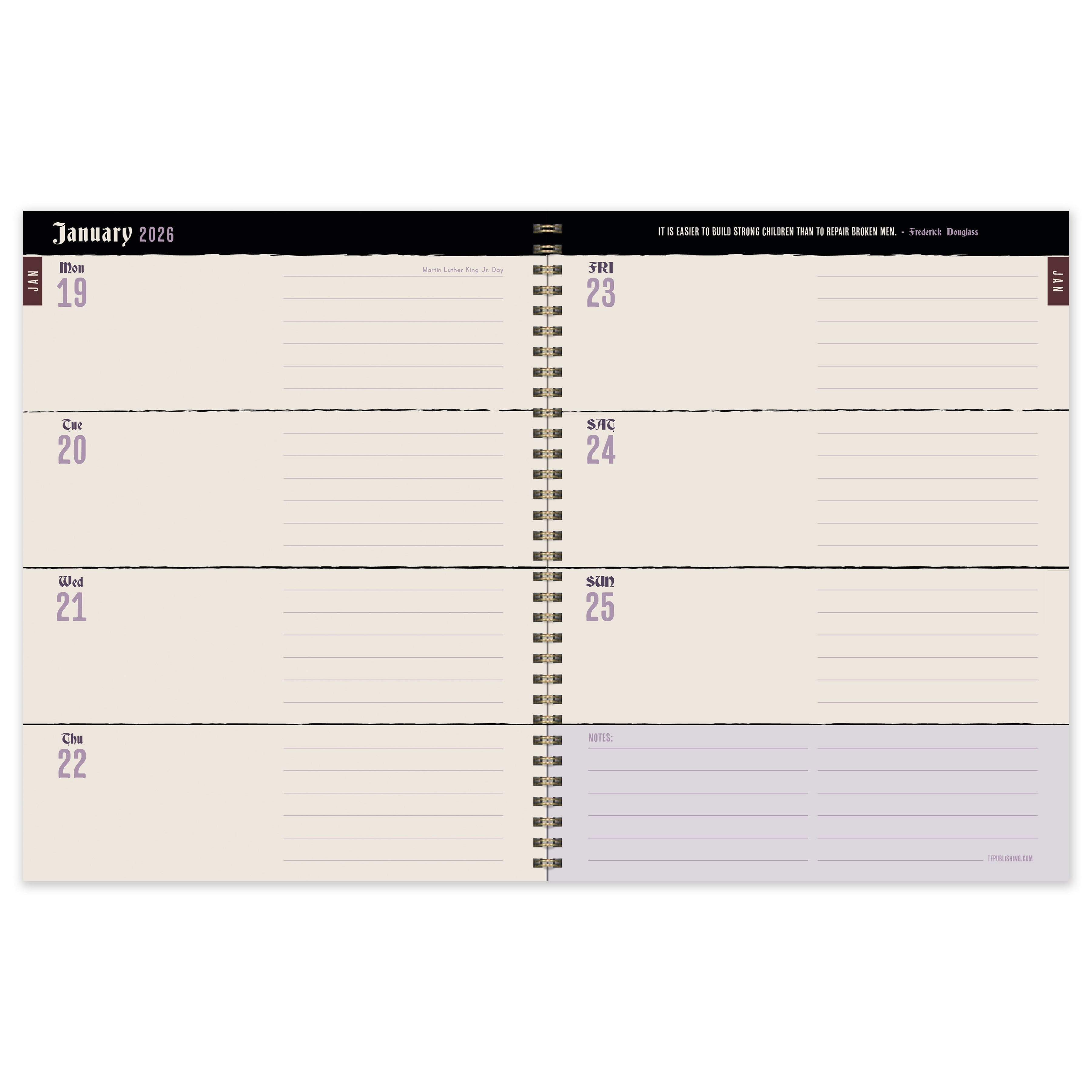 2026 Red Roses - Large Monthly & Weekly Diary/Planner