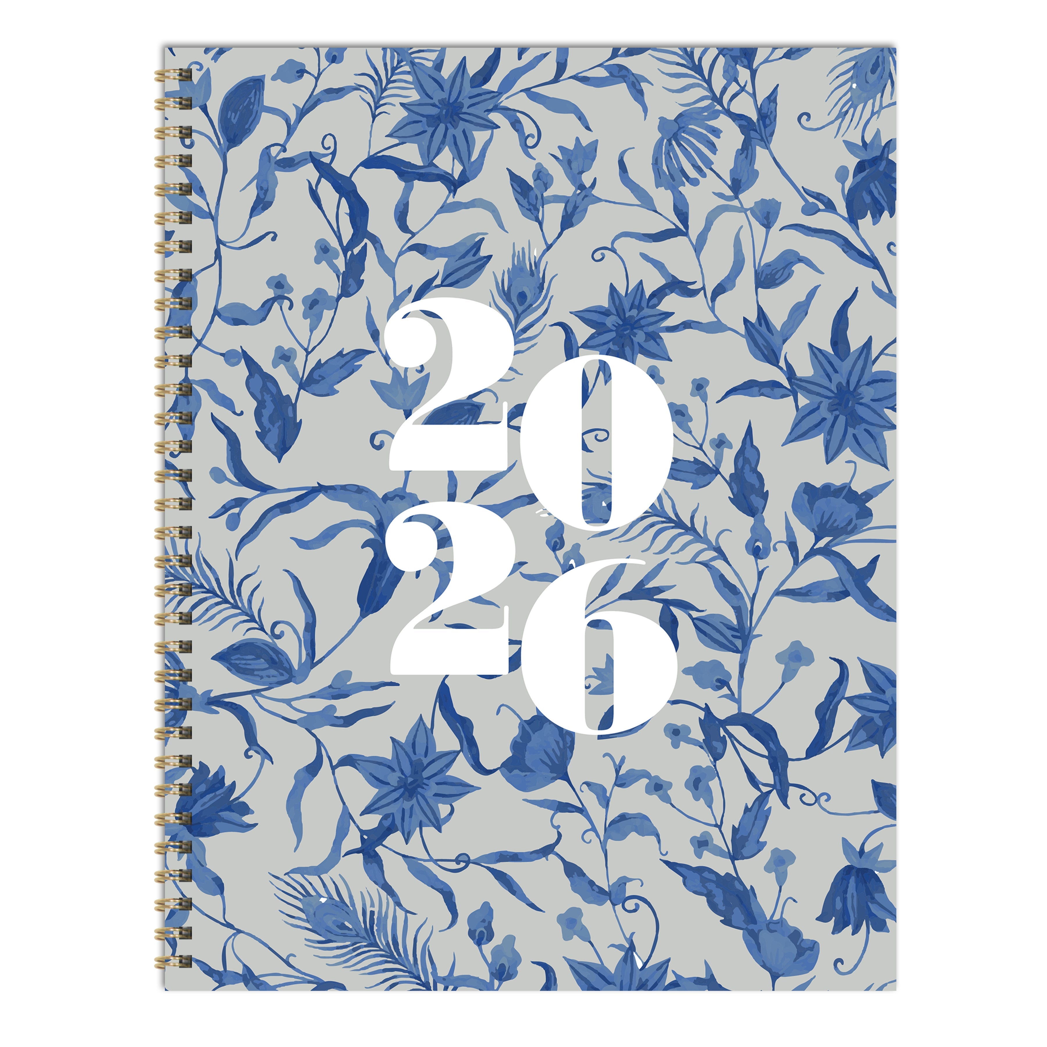 2026 Tres Belle Blue - Large Monthly & Weekly Diary/Planner