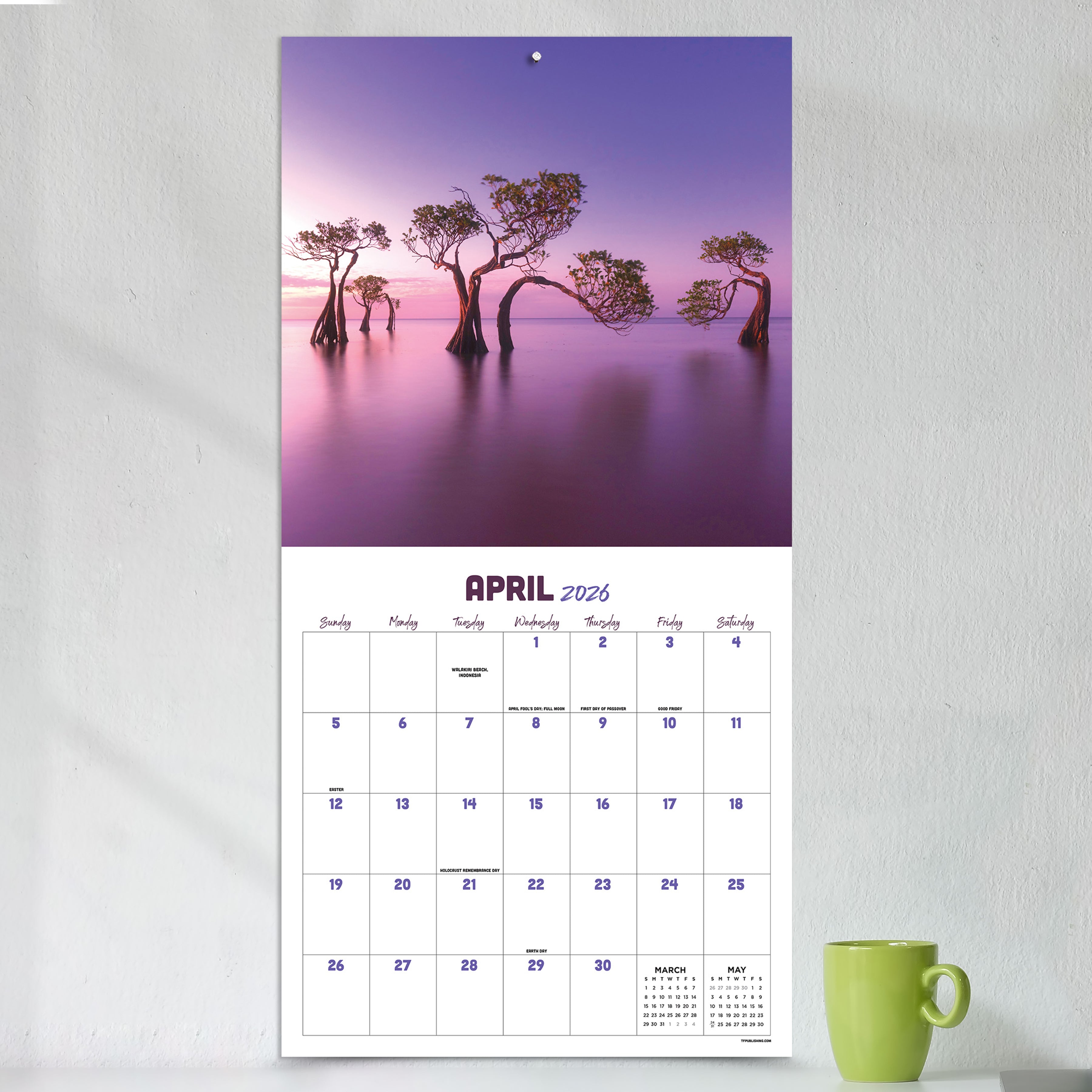 2026 Landscapes - Square Wall Calendar