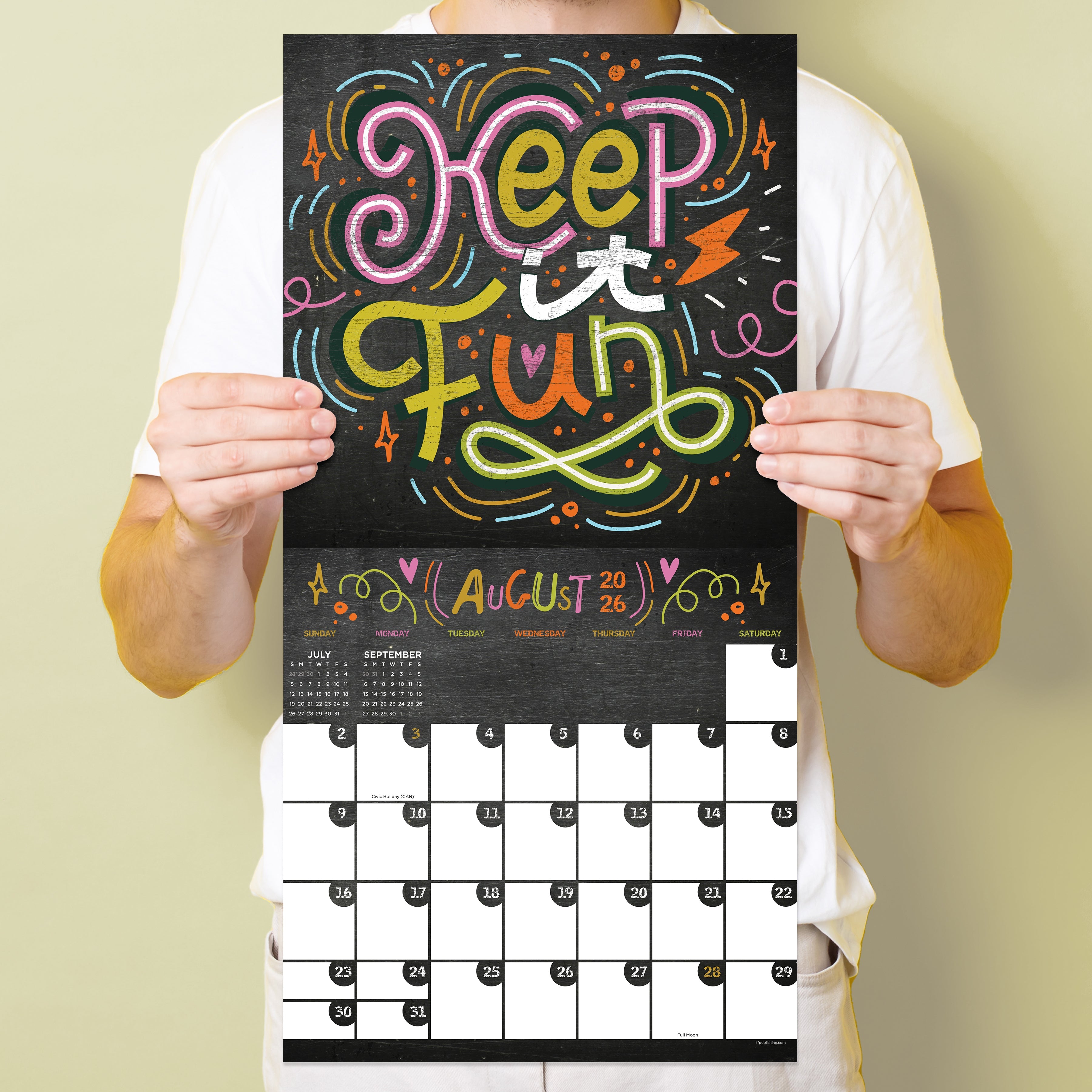 2026 Chalk It Up - Square Wall Calendar