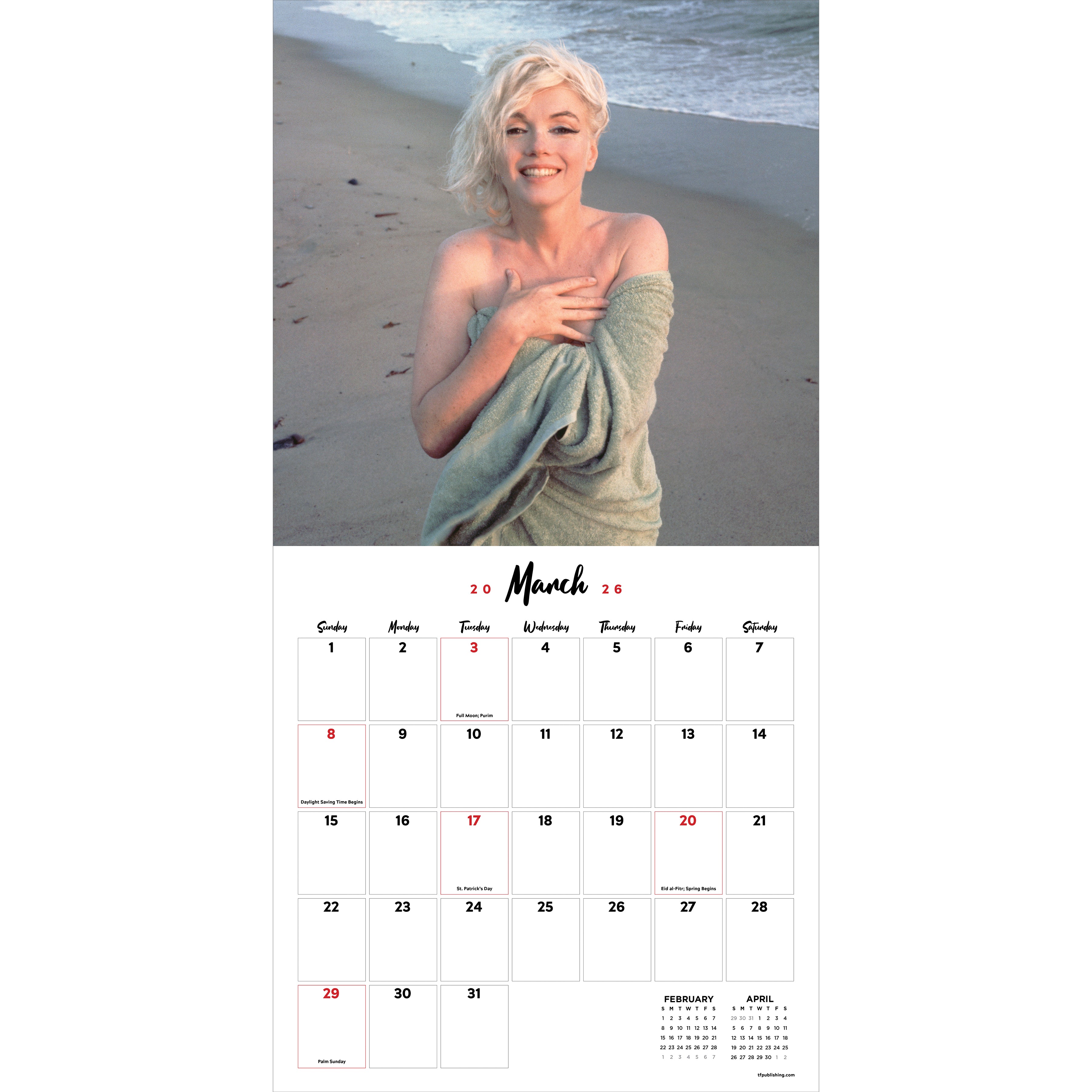 2026 Marilyn Monroe - Square Wall Calendar