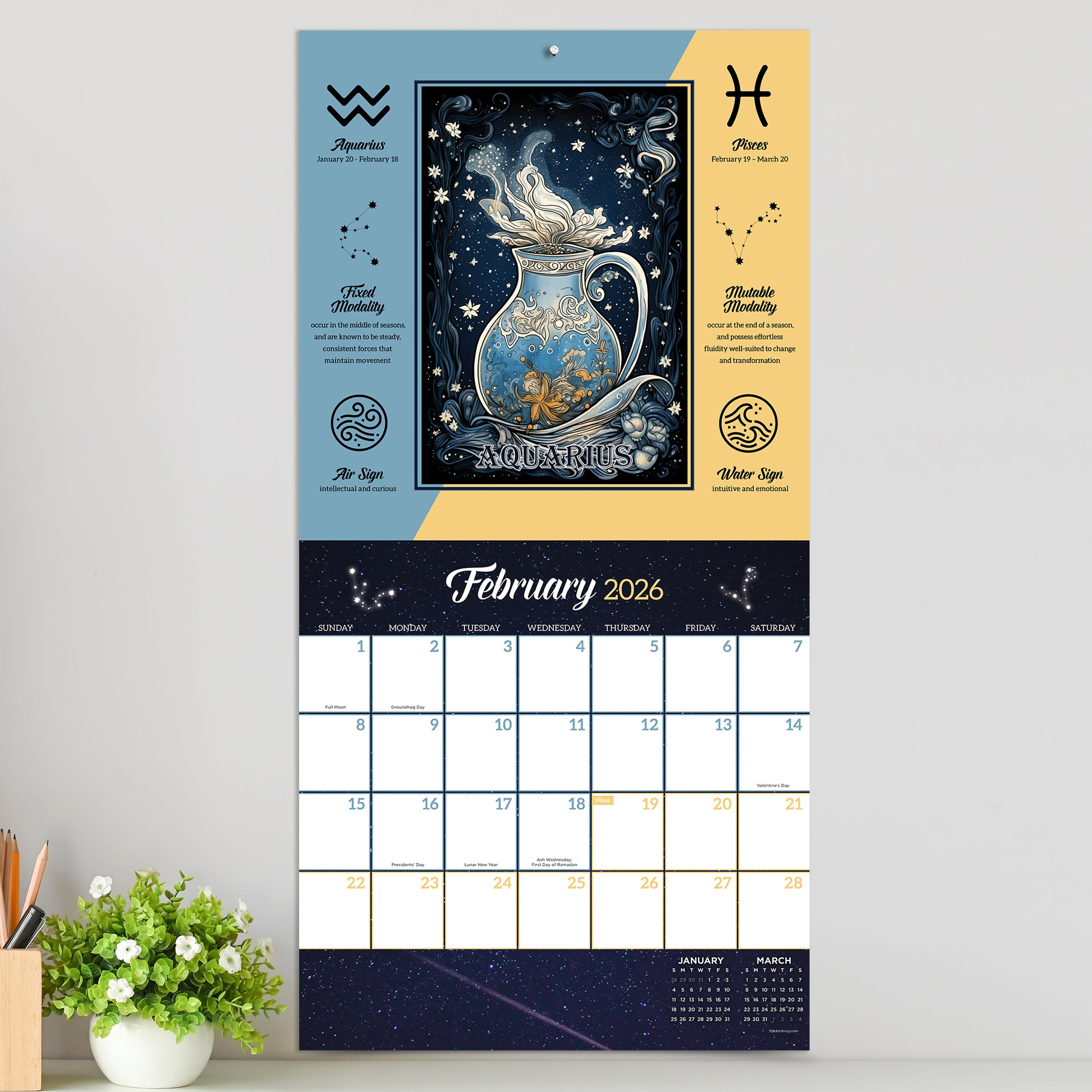2026 Astrology - Square Wall Calendar