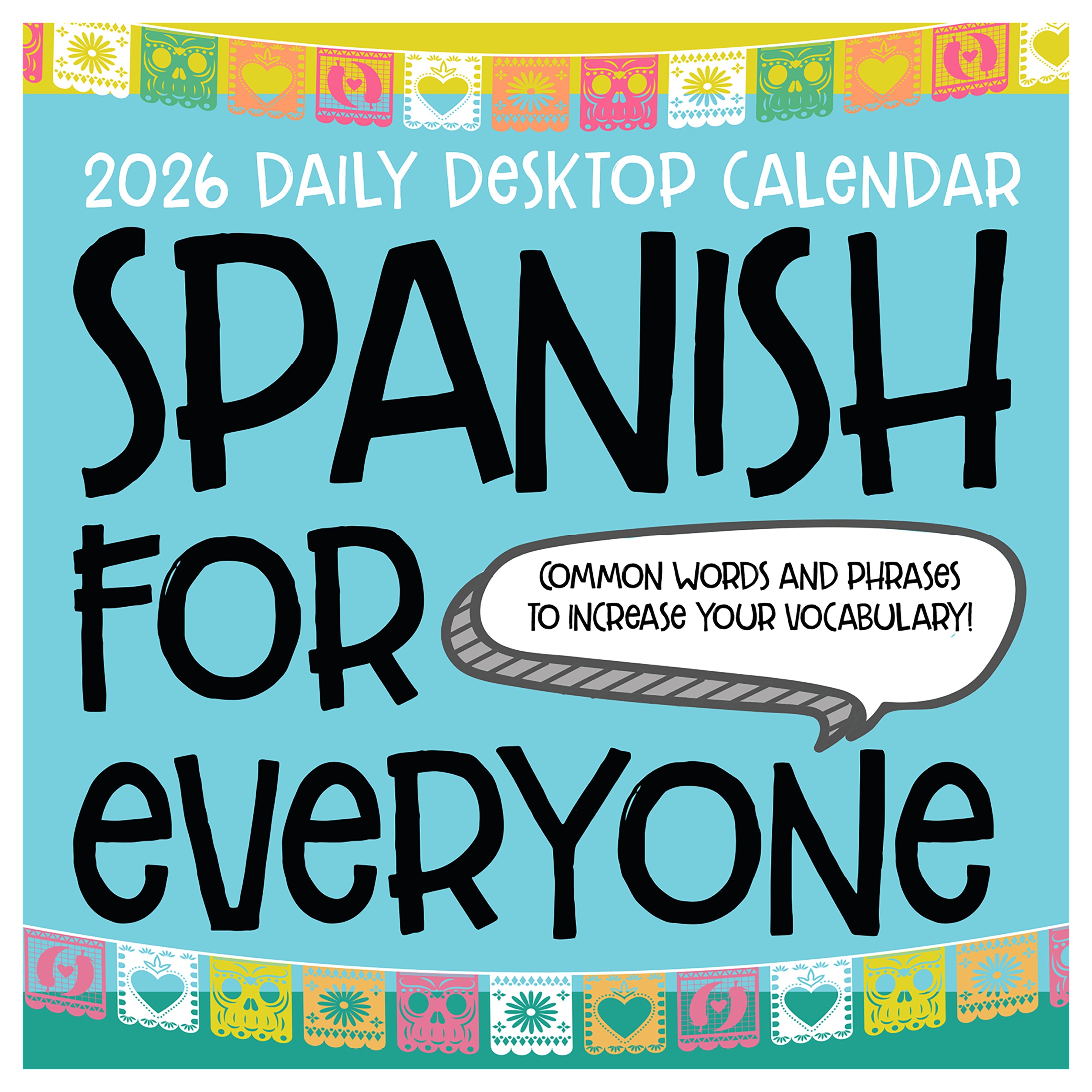 2026 Spanish Words - Daily Boxed Page-A-Day Calendar