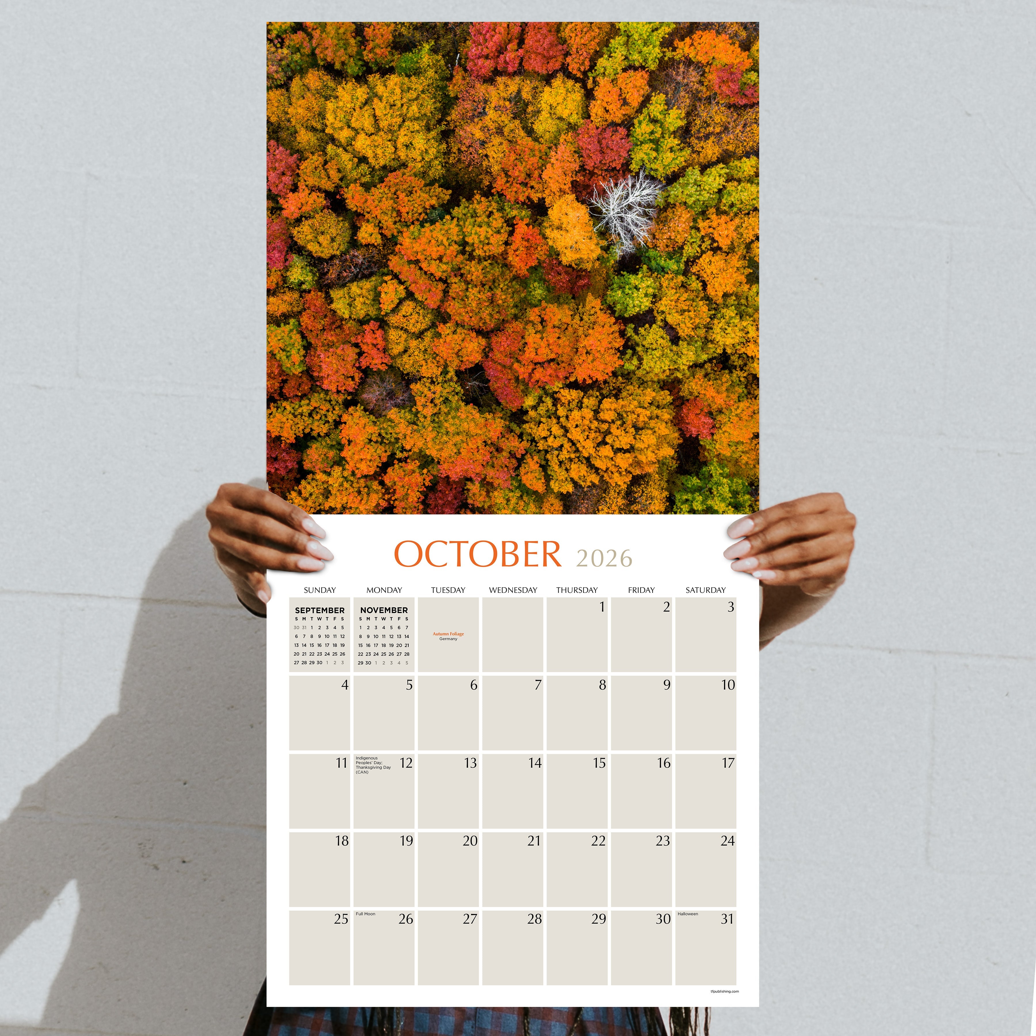2026 Trees - Square Wall Calendar