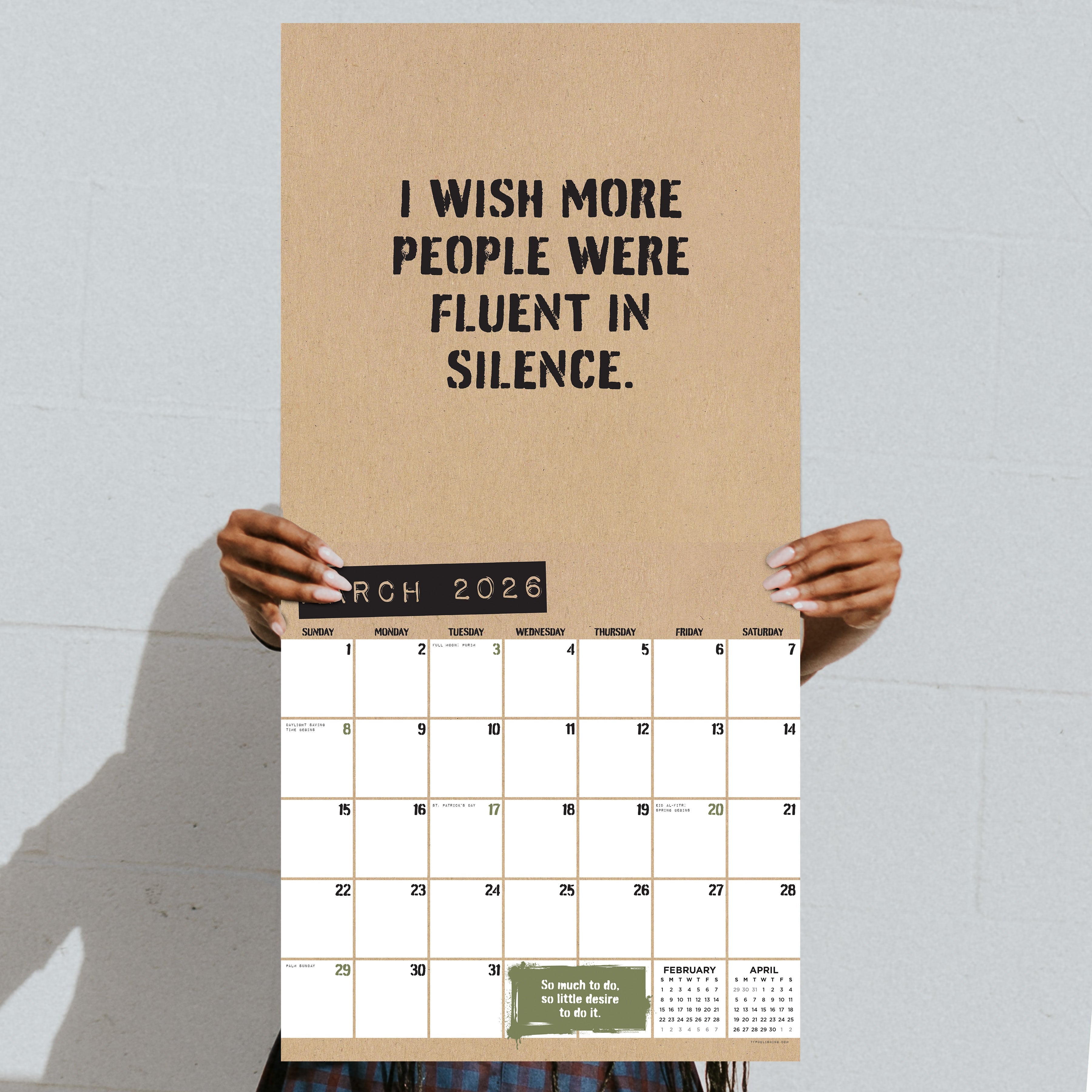 2026 Anti-Affirmations - Square Wall Calendar