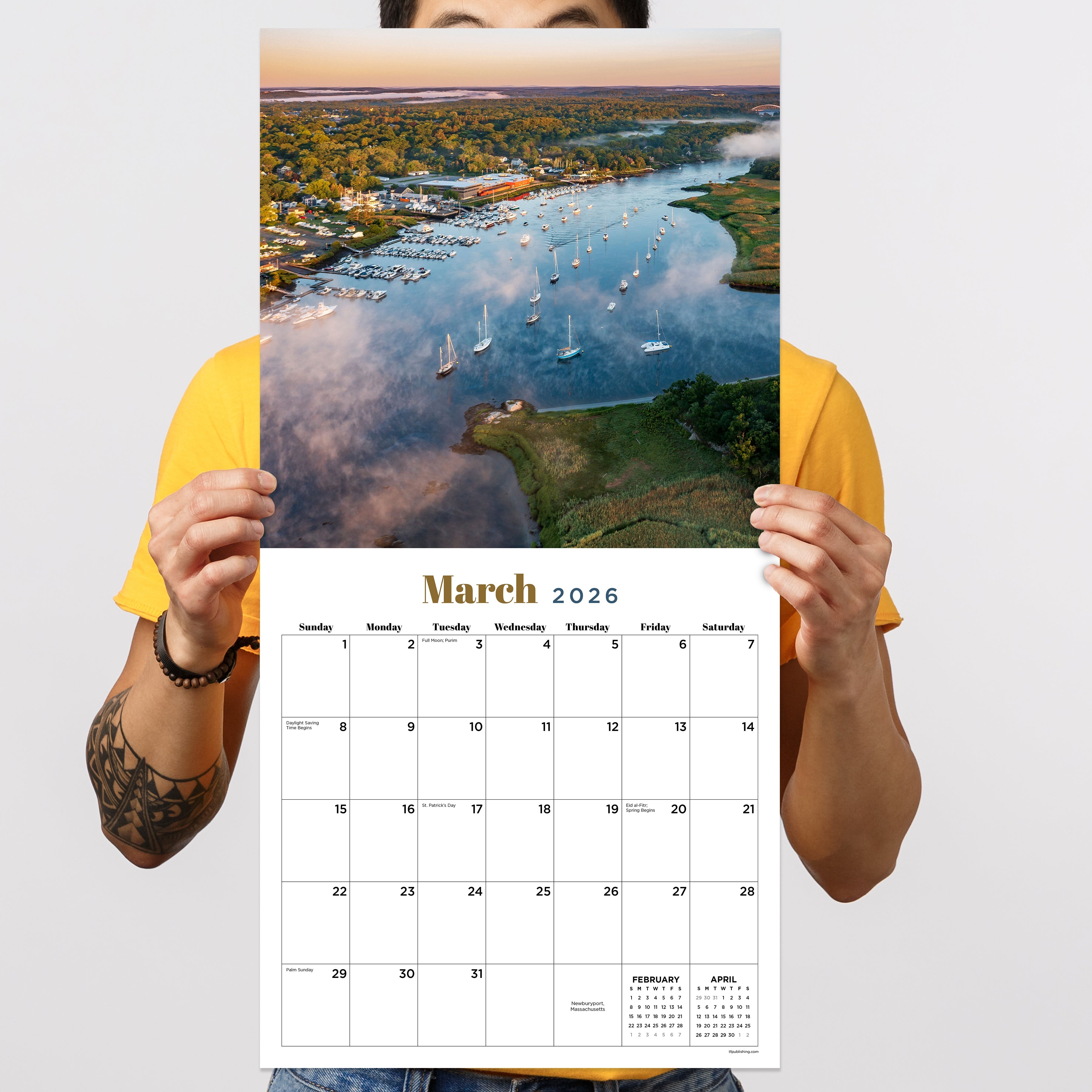 2026 Water's Edge - Square Wall Calendar