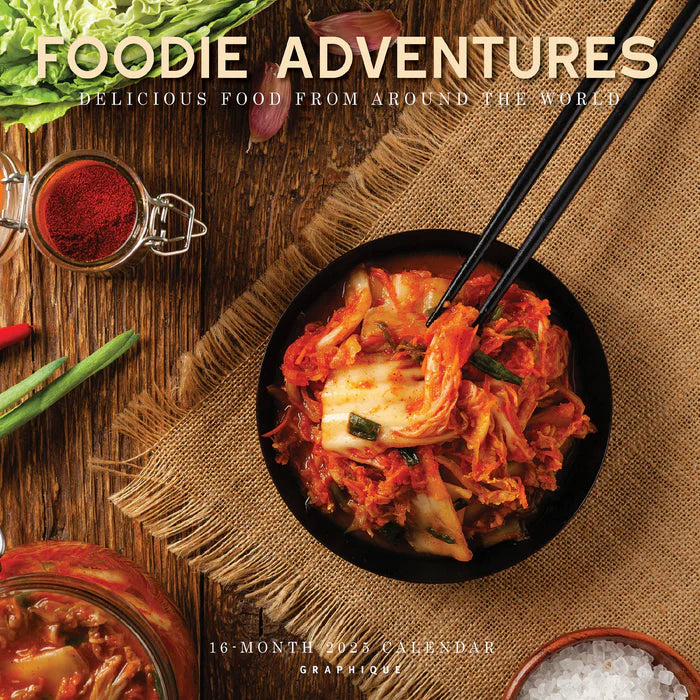 2025 Foodie Adventures Square Wall Calendar