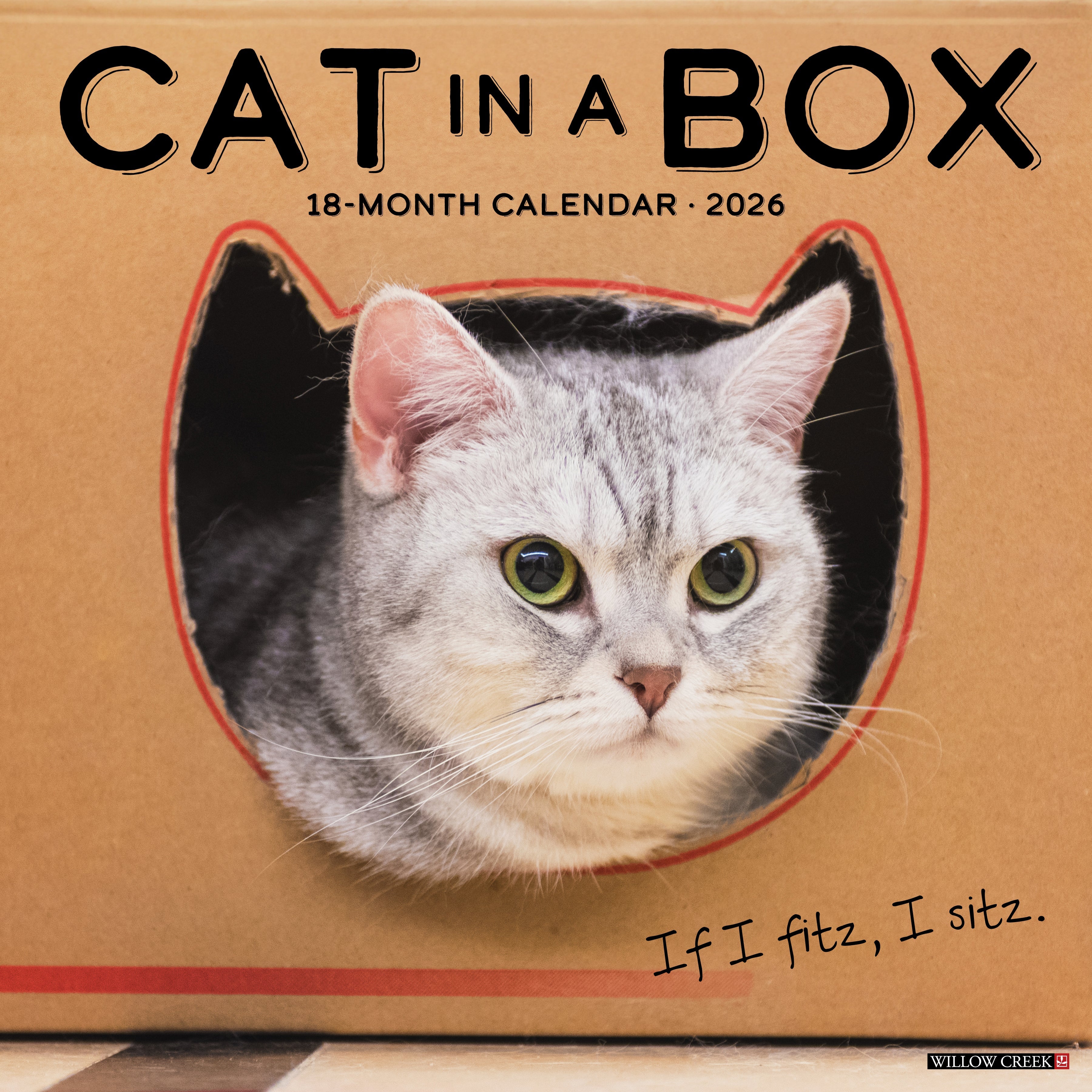 2026 Cat in a Box - Square Wall