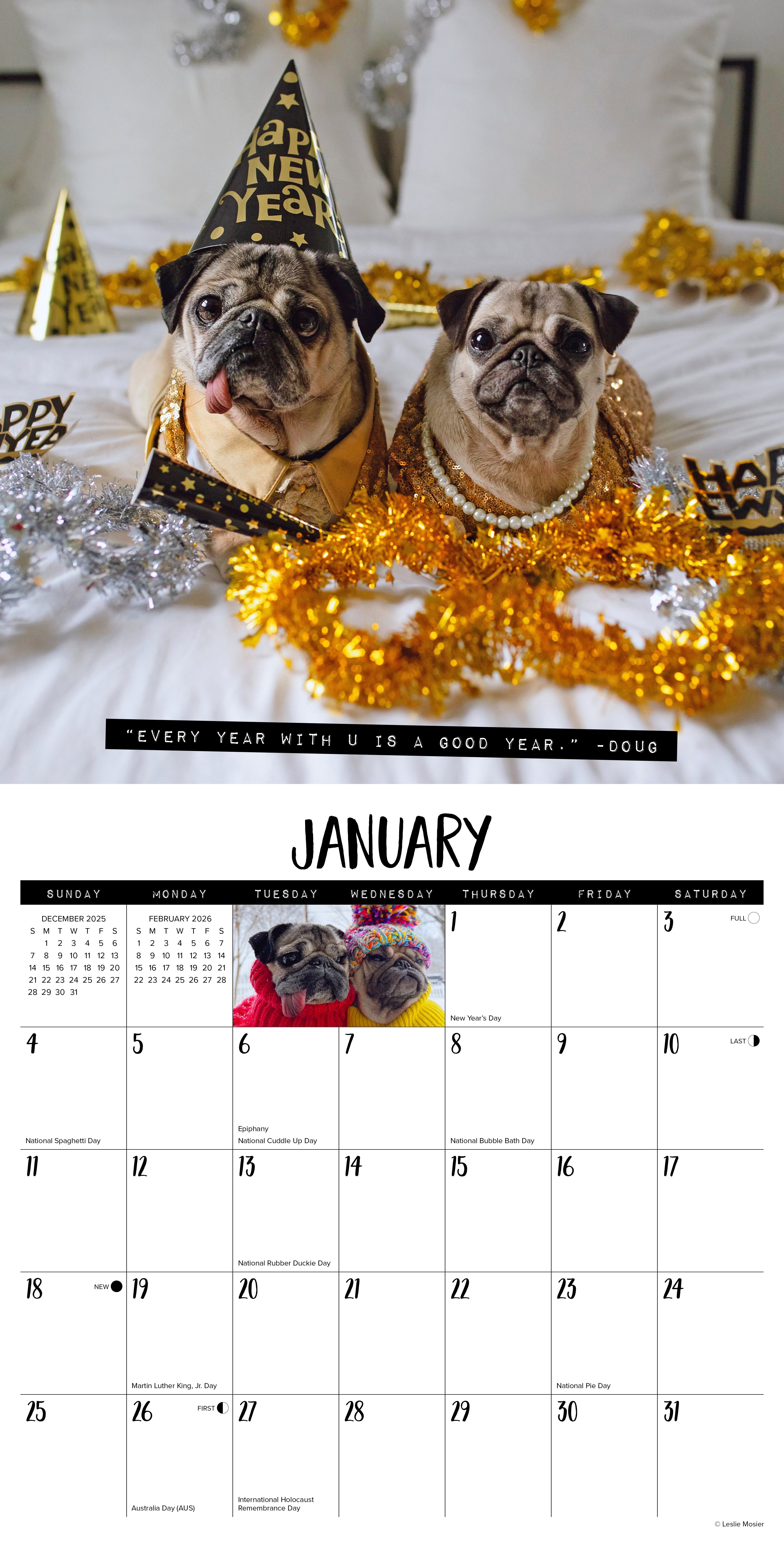 2026 Doug the Pug & Dory - Square Wall