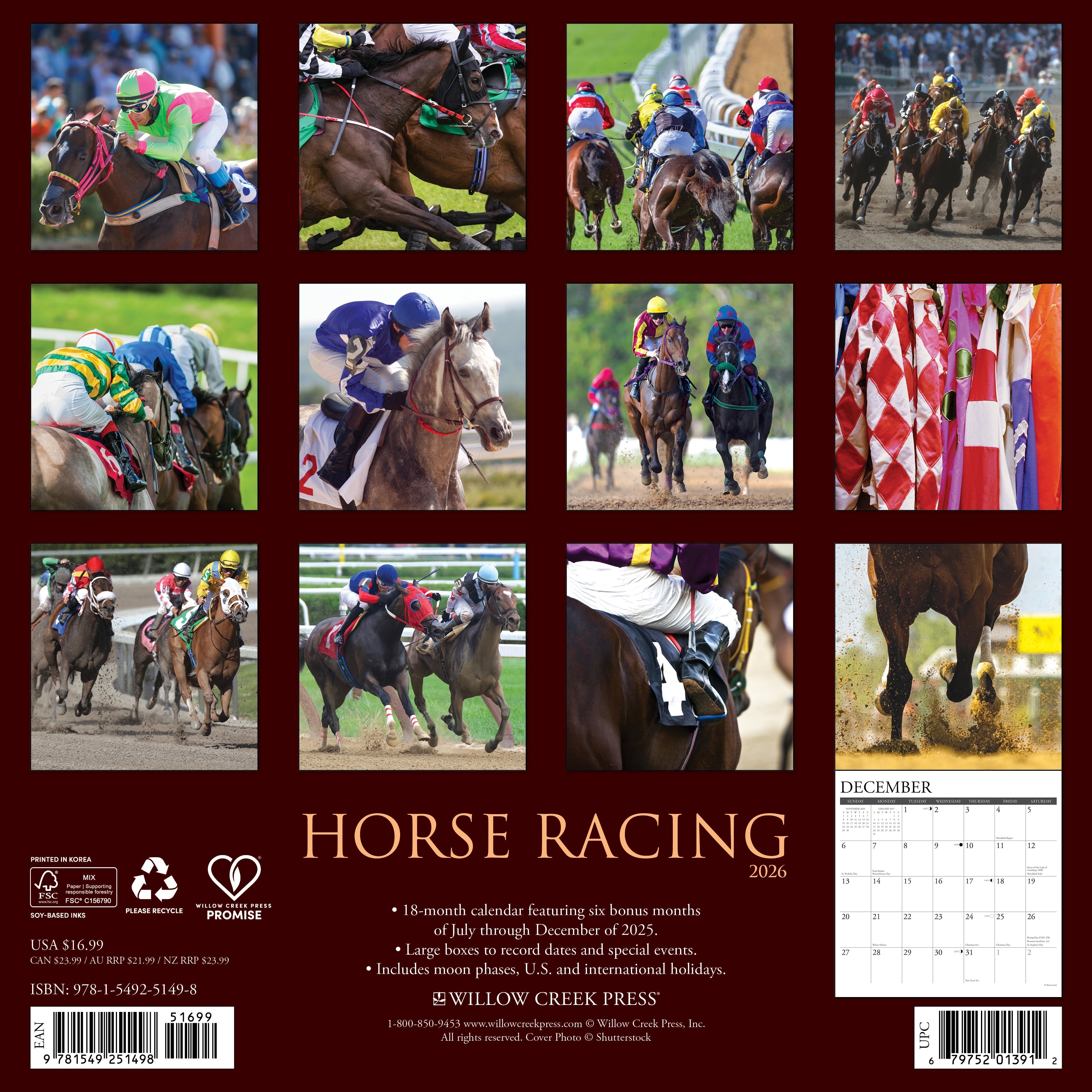 2026 Horse Racing - Square Wall