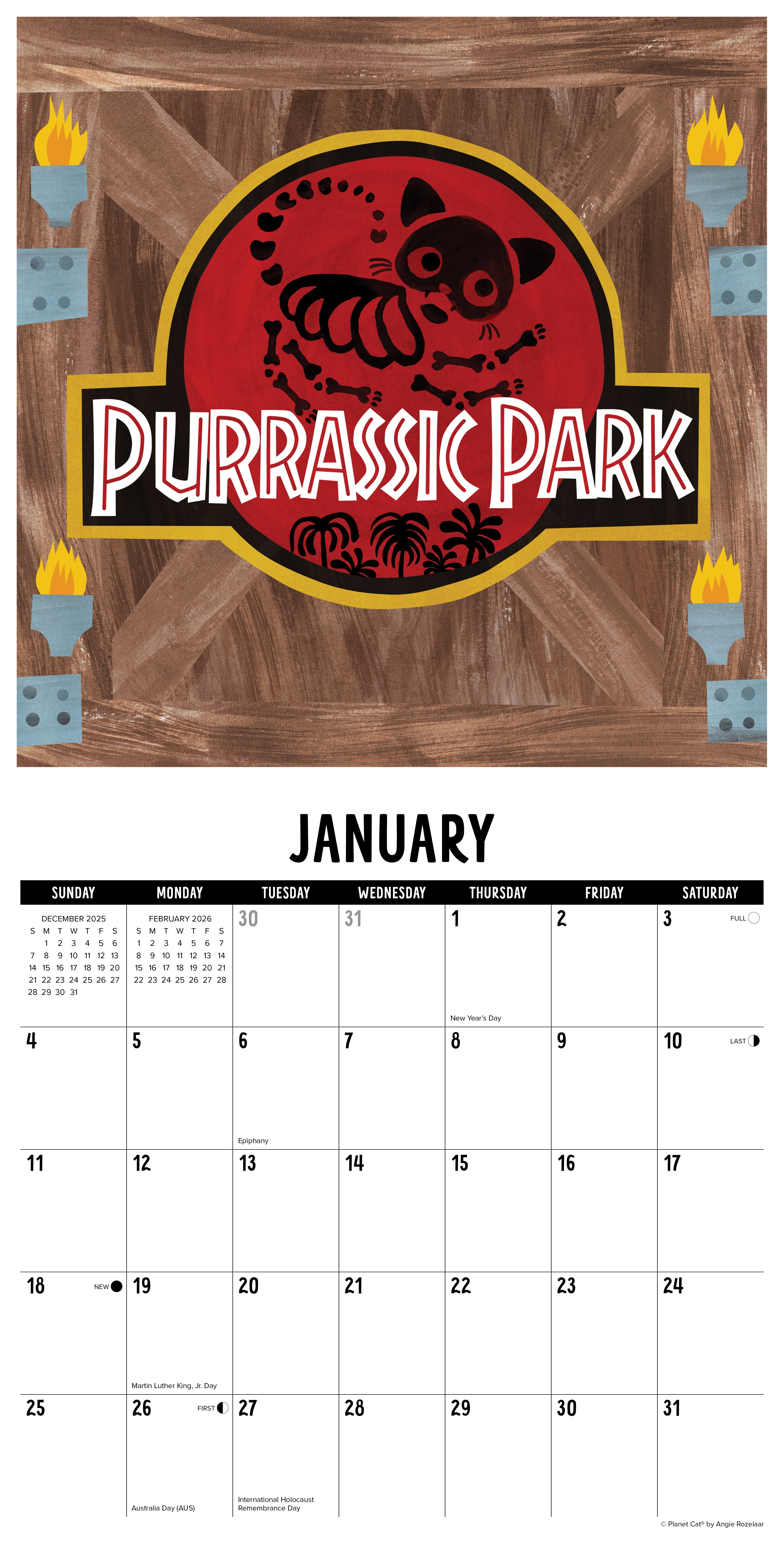 2026 Mewvie Cats - Square Wall