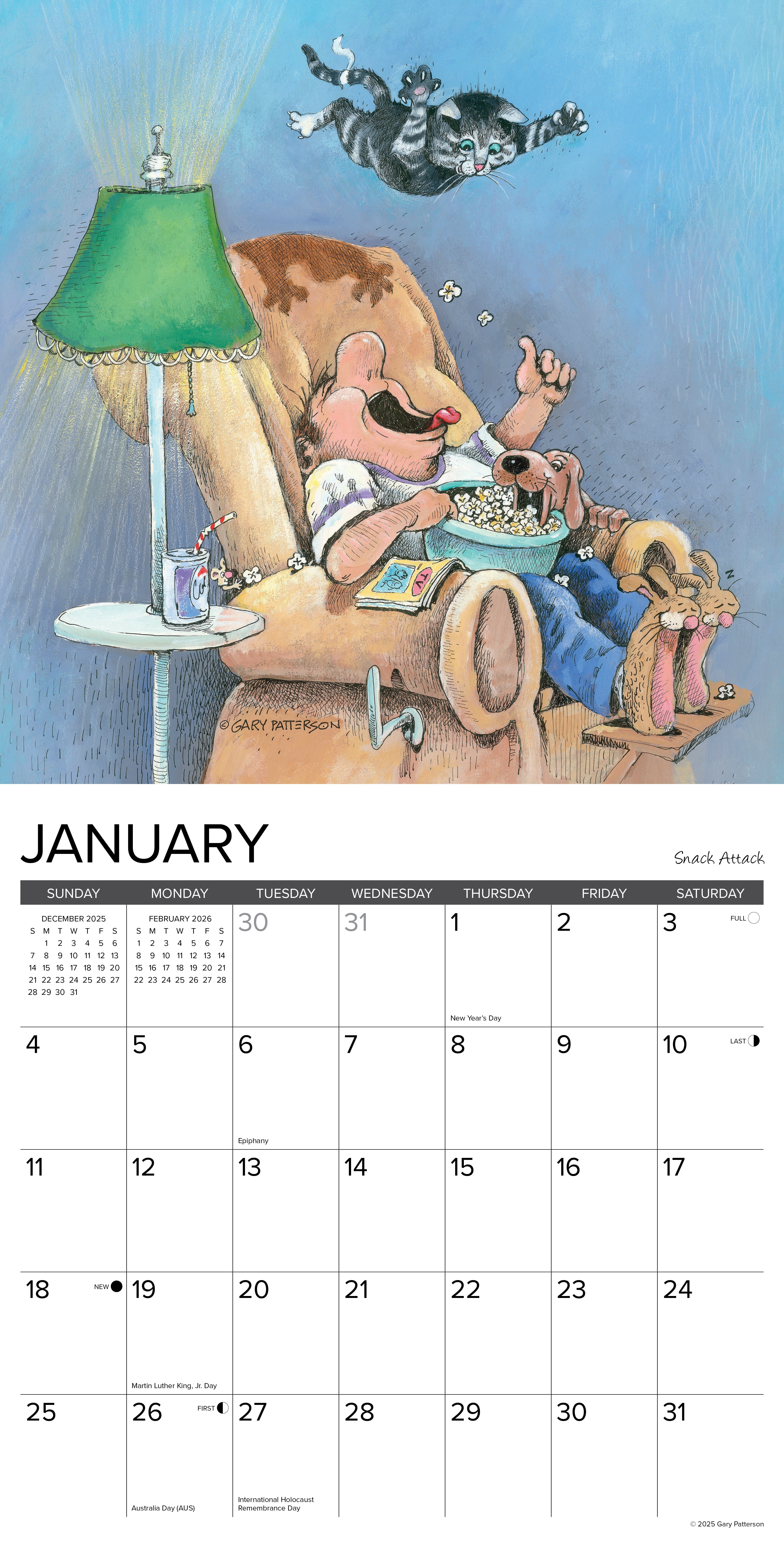 2026 Paws & Claws by Gary Patterson - Square Wall