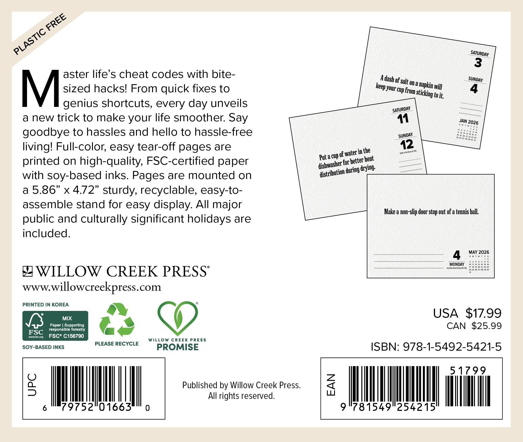 2026 Hacks of Life - Boxed Page-A-Day