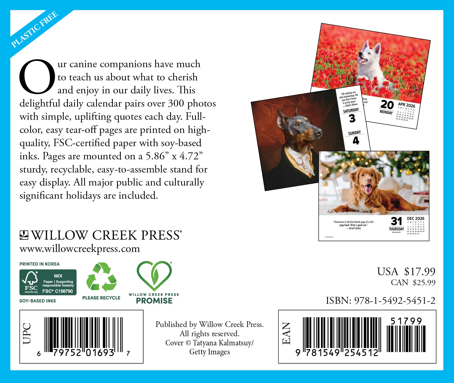 2026 What Dogs Teach Us - Boxed Page-A-Day