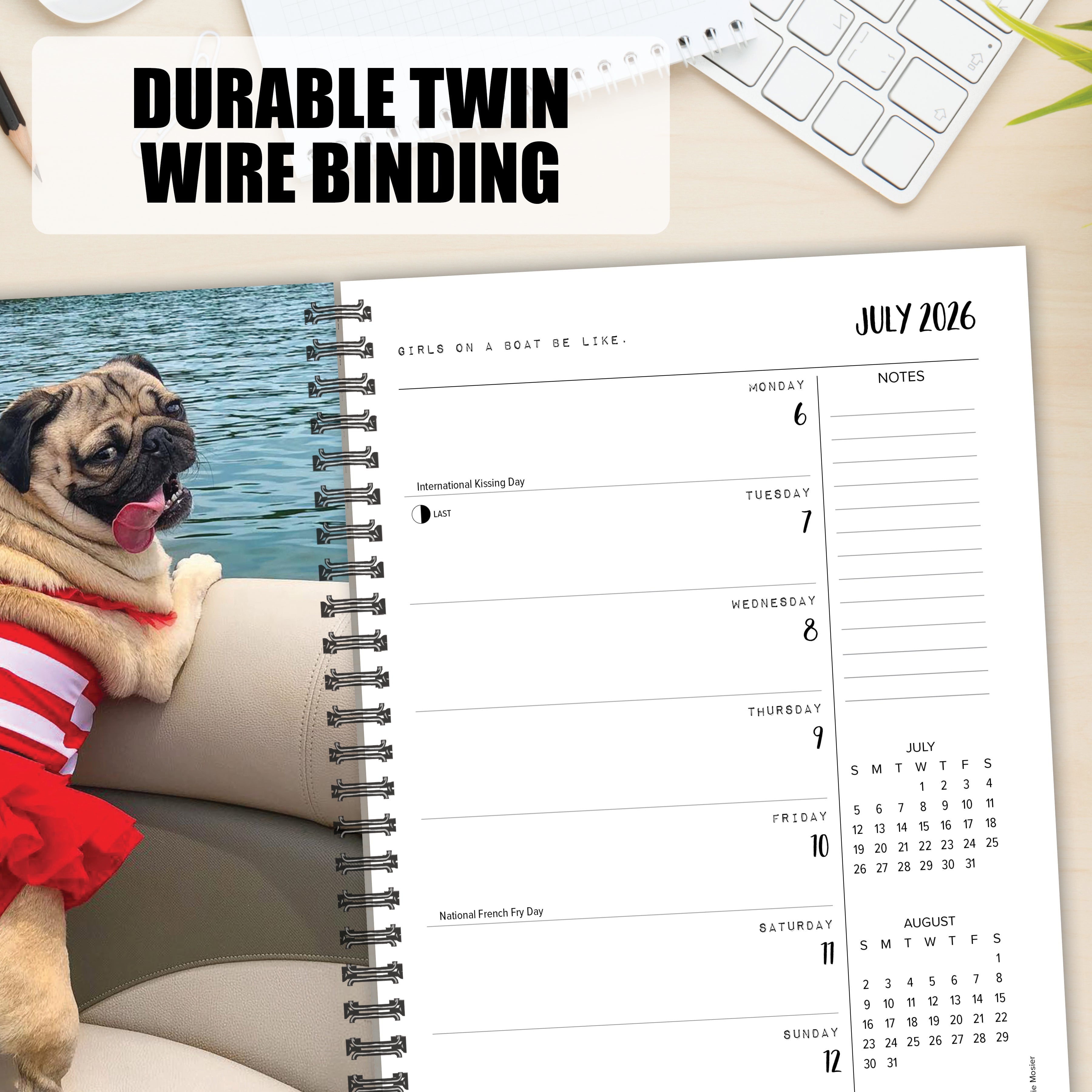 2026 Doug the Pug - Weekly Diary/Planner