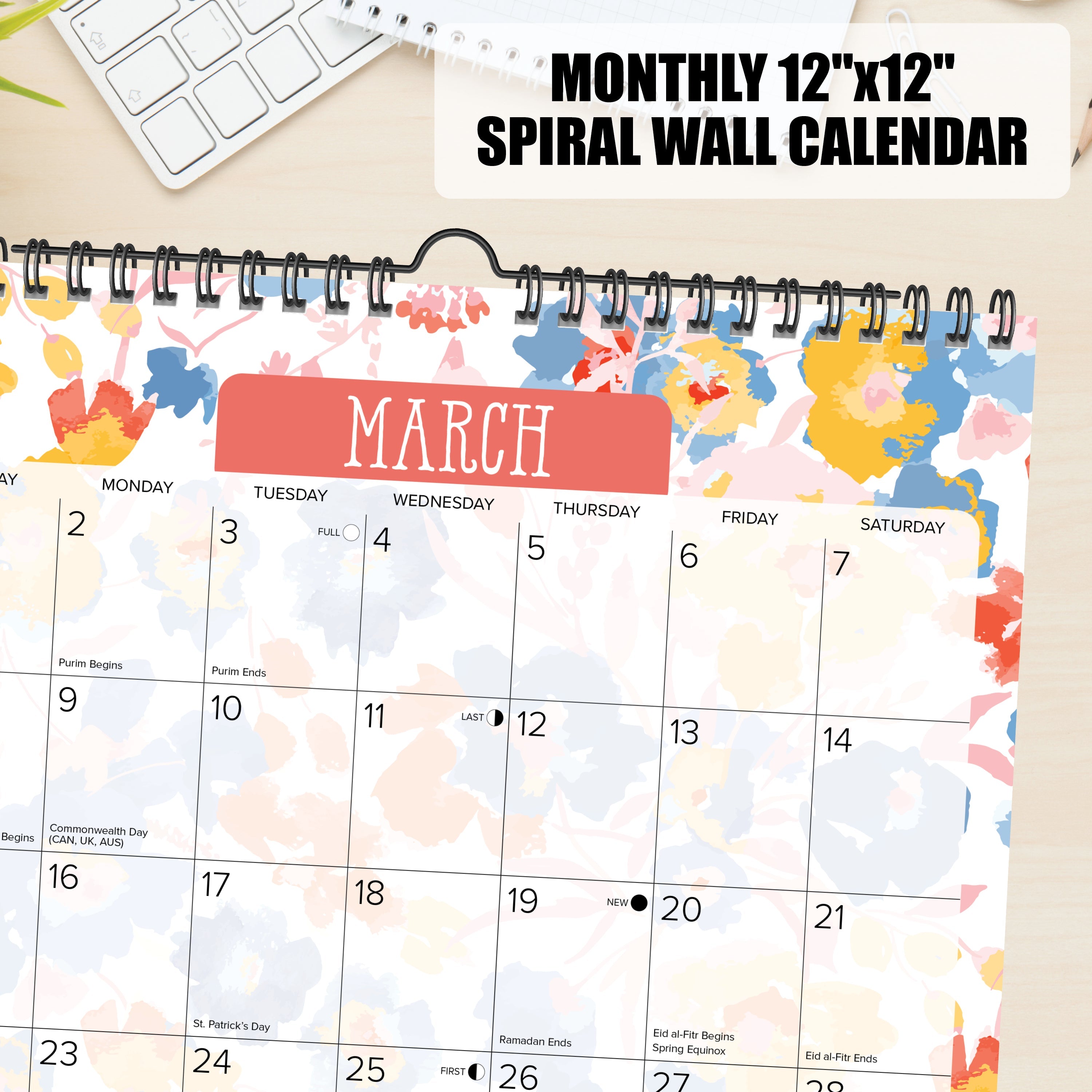 2026 Meadow Flowers - Square Wall