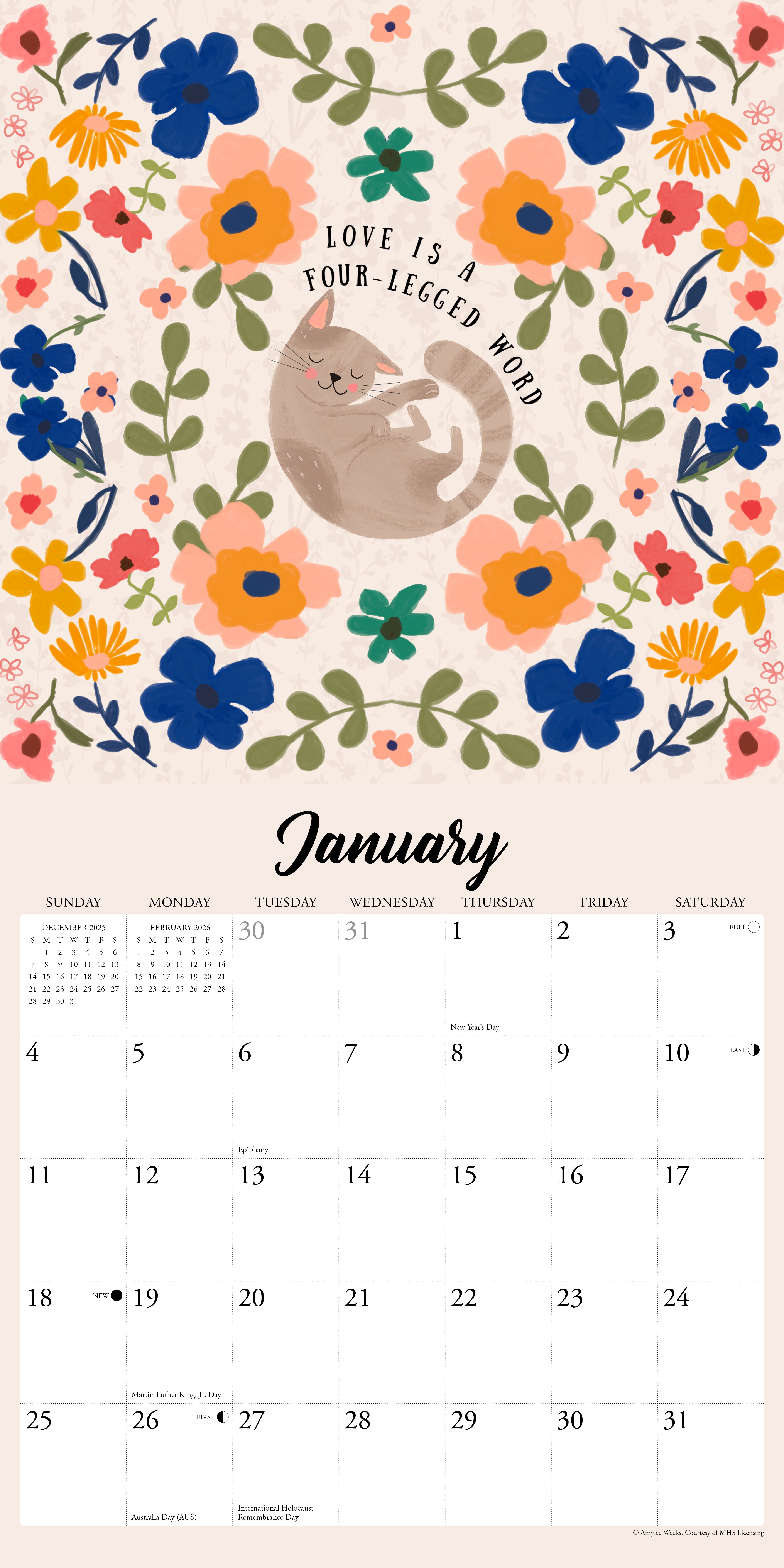 2026 Every Home Needs a Cat - Square Wall