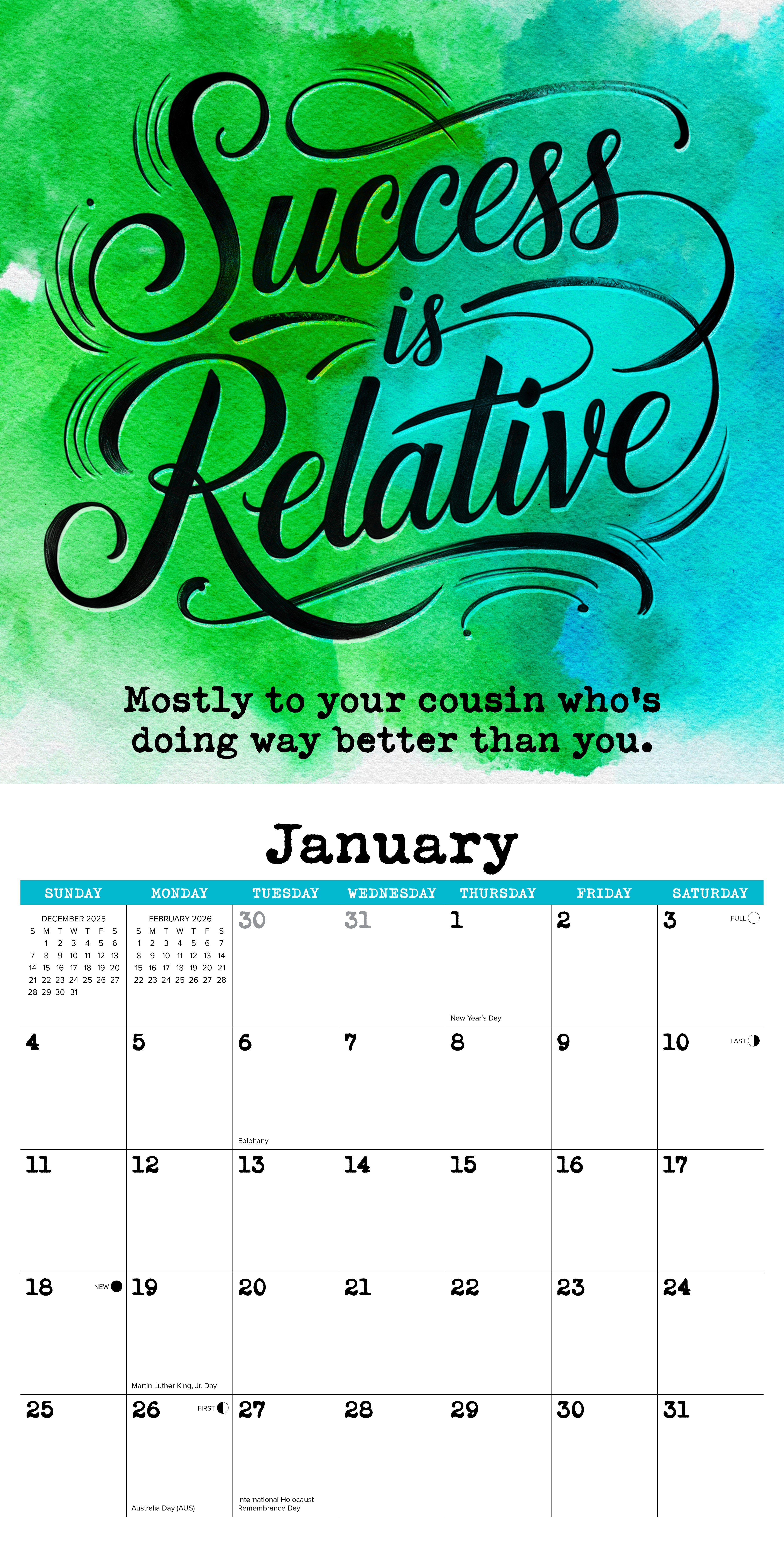 2026 You're Doing Okay-ish - Square Wall