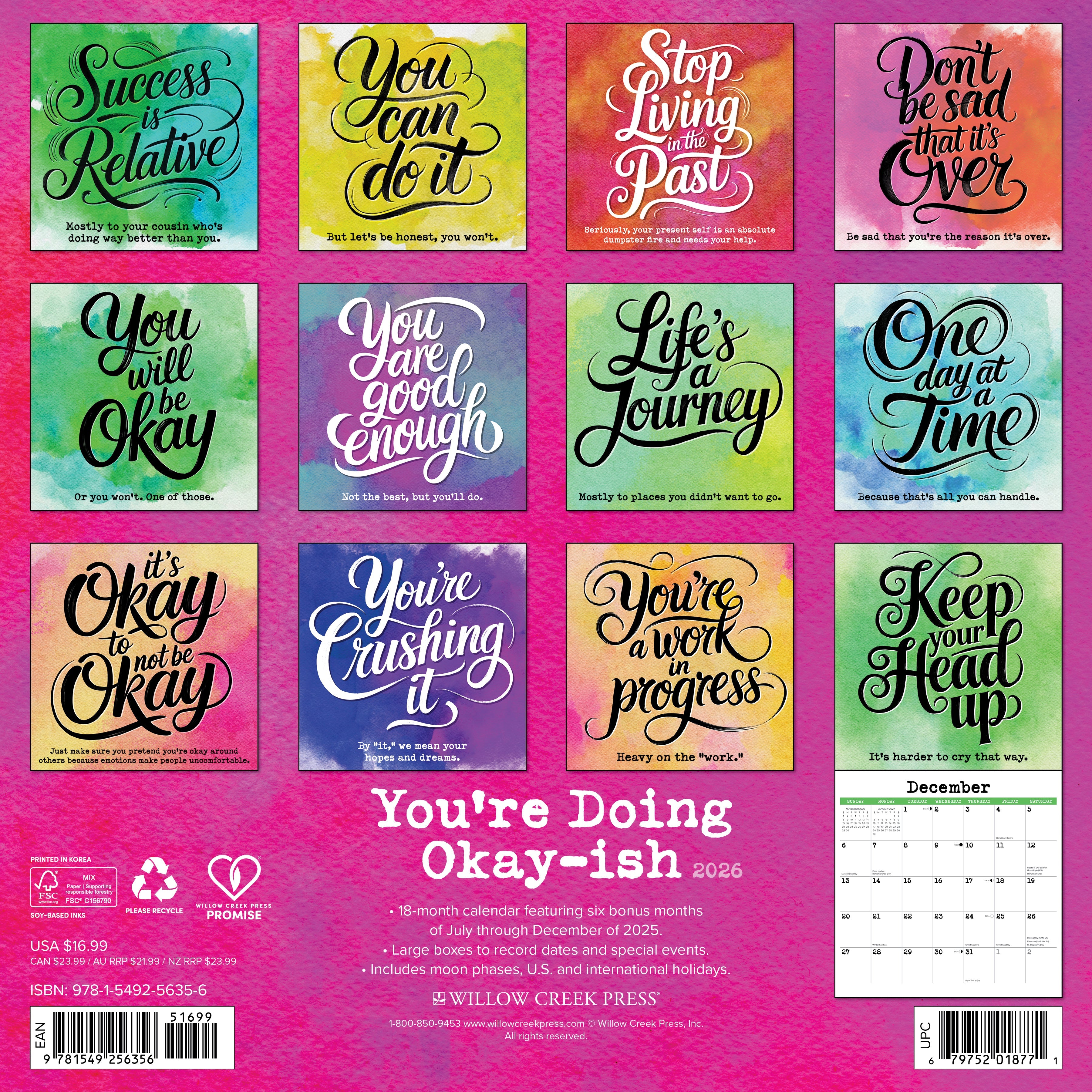 2026 You're Doing Okay-ish - Square Wall